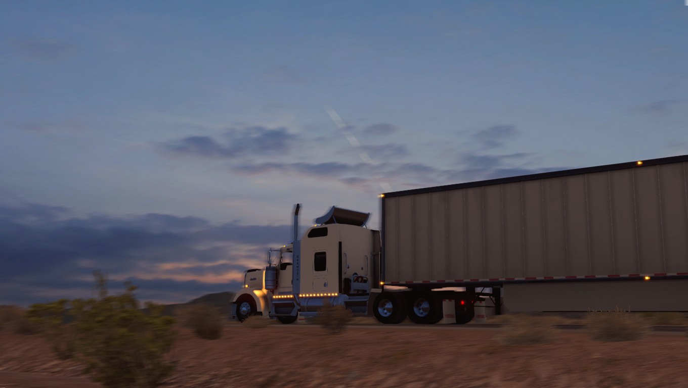 American Truck Simulator Trucks Desert Arizona Video Games 1360x768