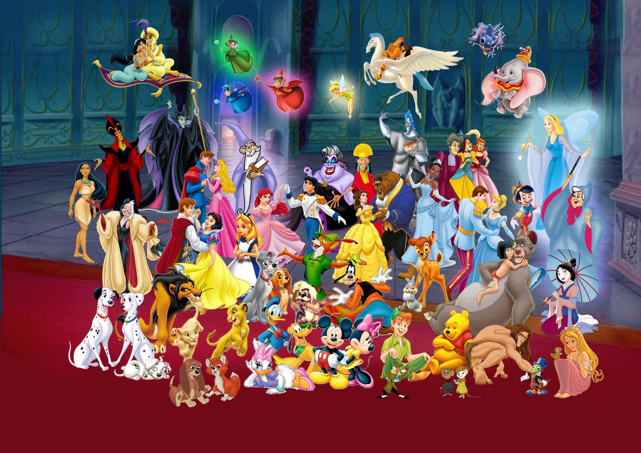 Donald Duck Dumbo Minnie Mouse Mickey Mouse Bambi Goofy Peter Pan 1280x904