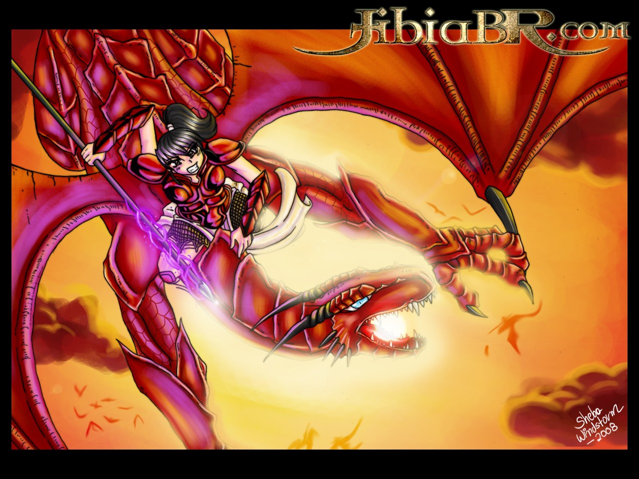 Tibia PC Gaming RPG Dragon Warrior Women 1280x960