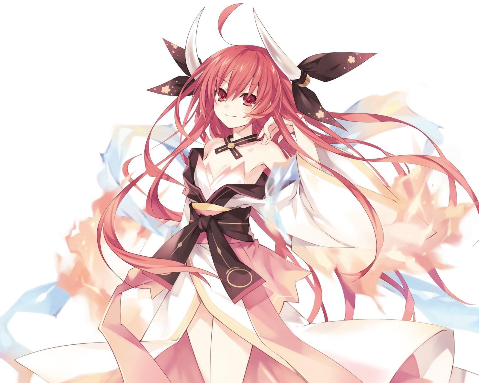 Date A Live Girl Twintails Kotori Itsuka Red Eyes Pink Hair 1600x1280