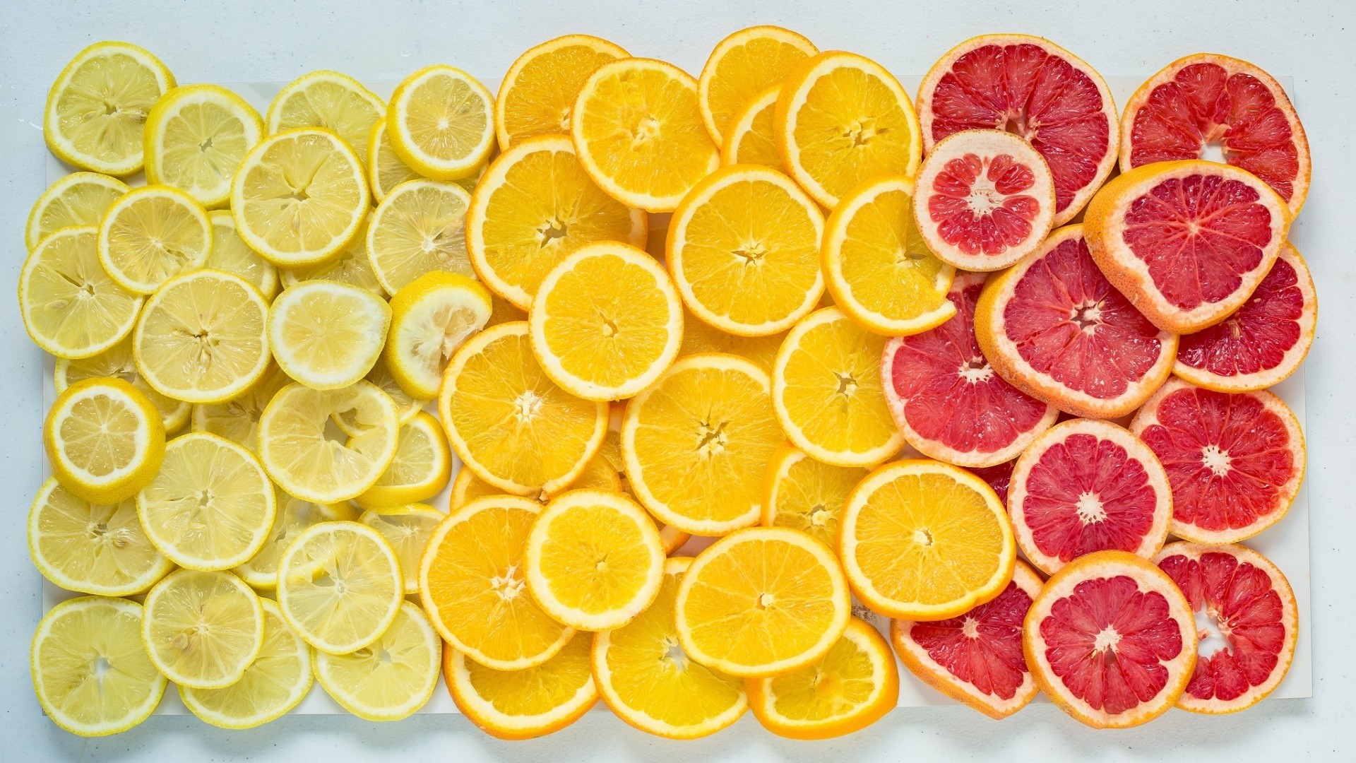 Orange Fruit Lemons Grapefruits Food Fruit Yellow 1920x1080