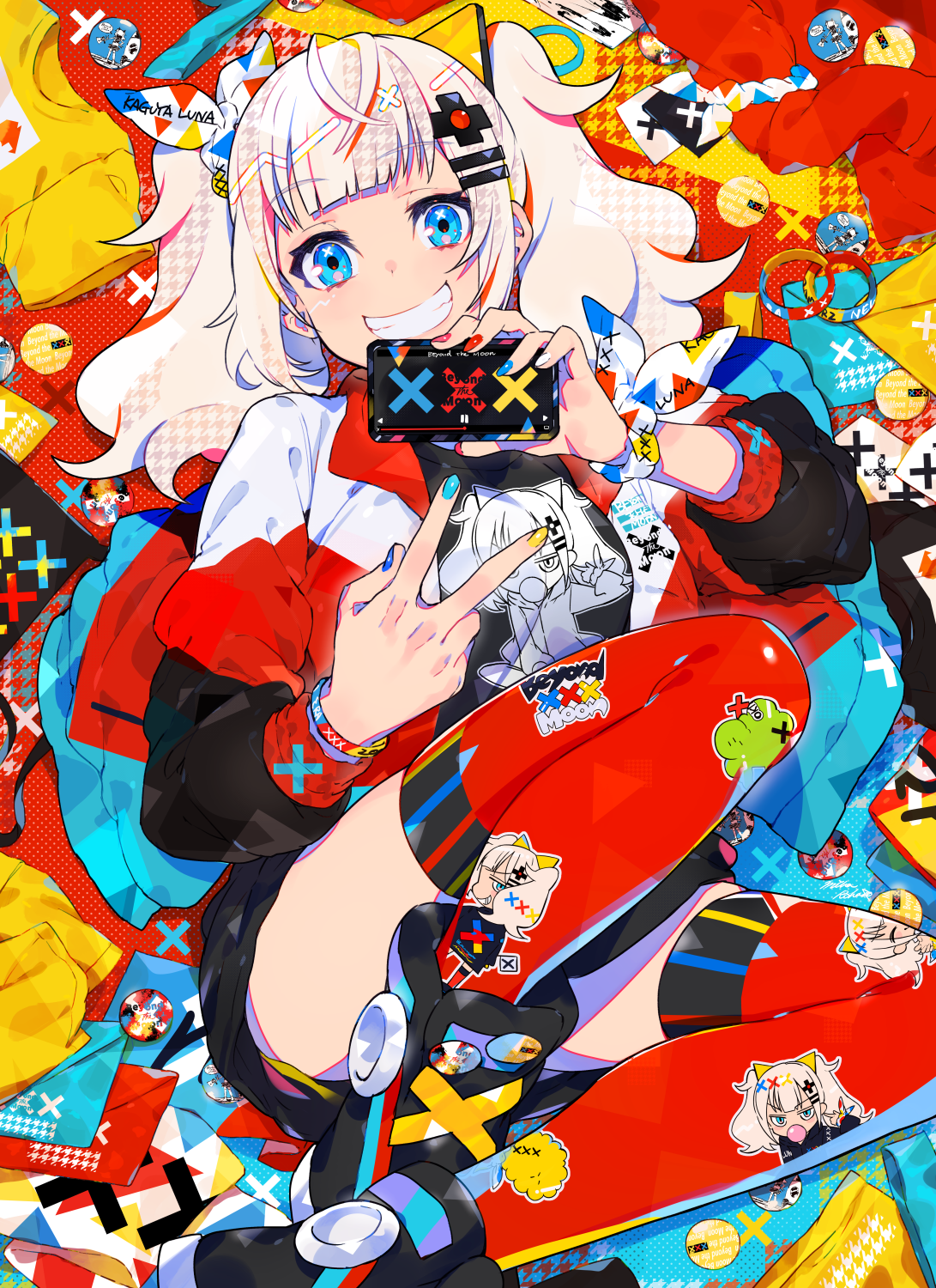 Anime Girls Anime Kaguya Luna Virtual Youtuber Mika Pikazo 1091x1500