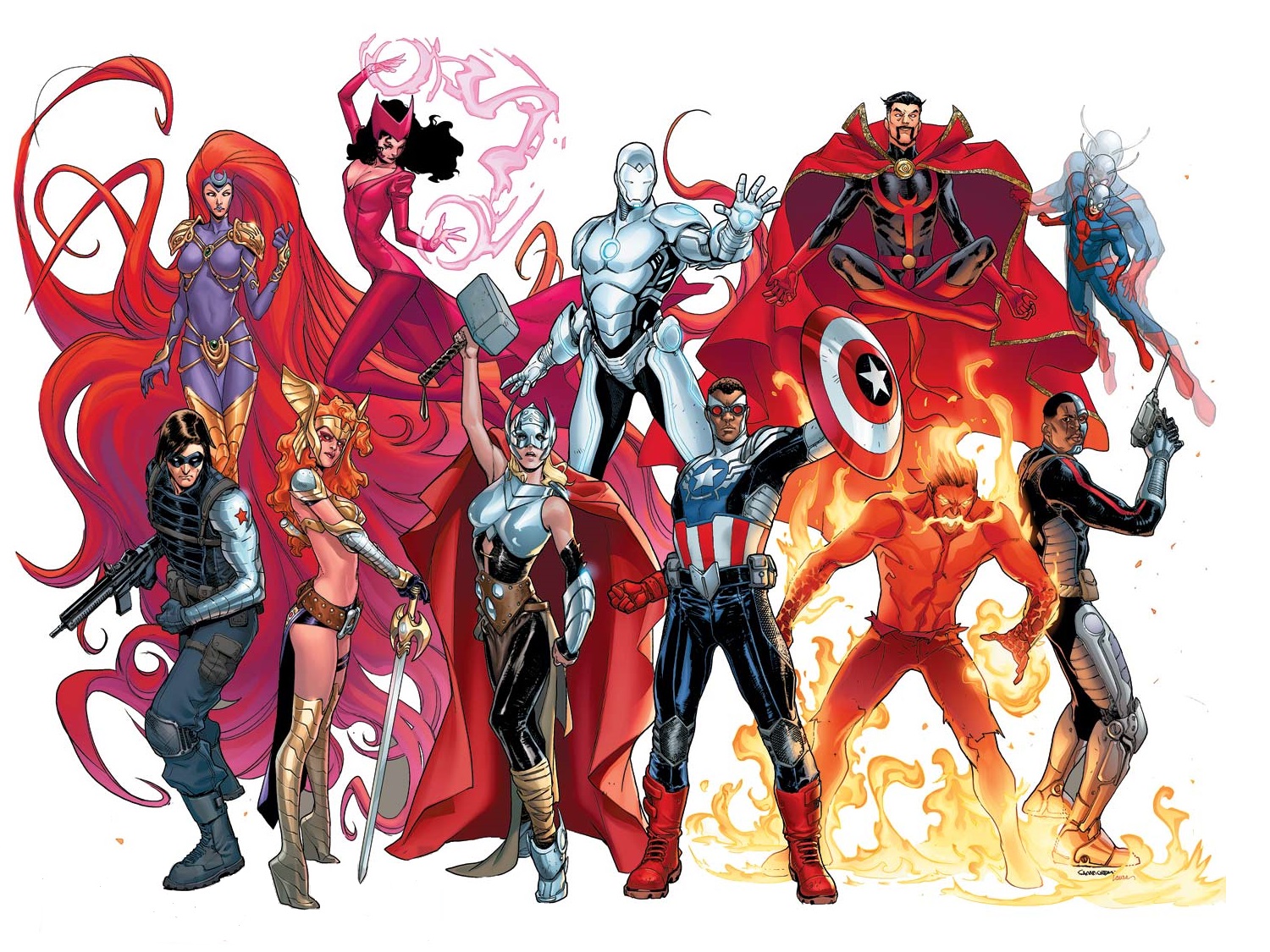Ant Man Scarlet Witch Marvel Comics Iron Man Doctor Strange Angela Marvel Comics Thor Captain Americ 1500x1125