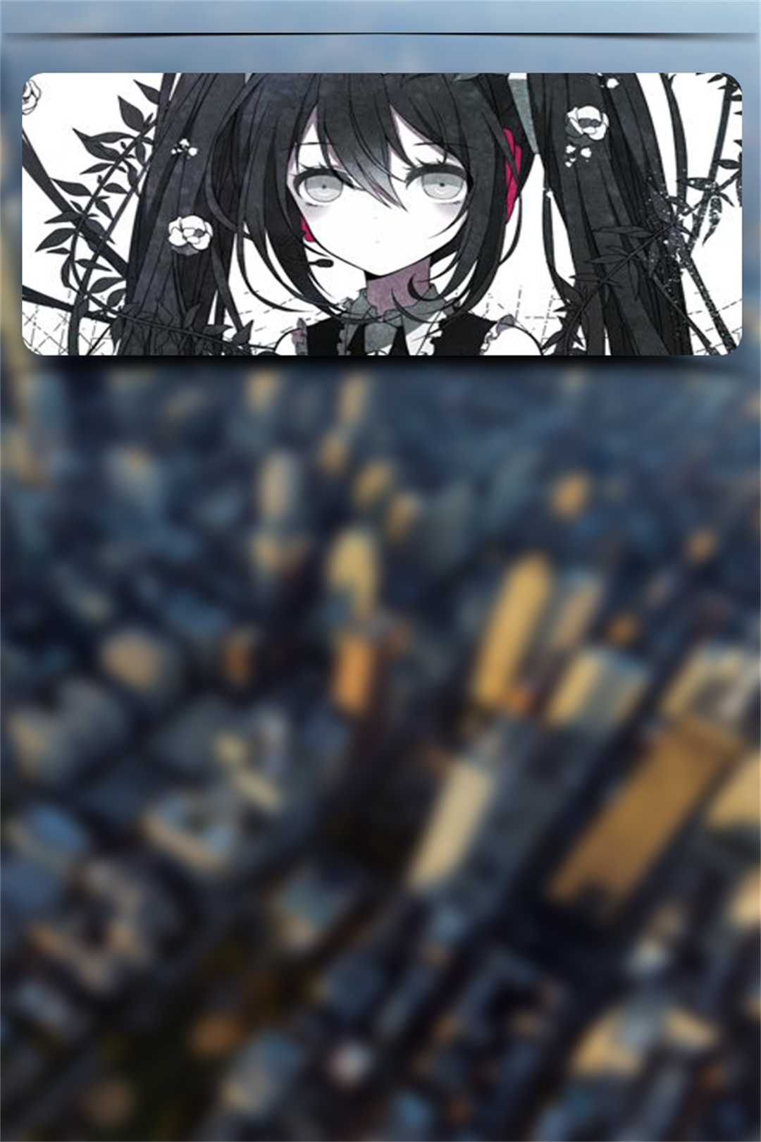 Black Rock Shooter Gradient Comic Party Comic Party 1080x1620