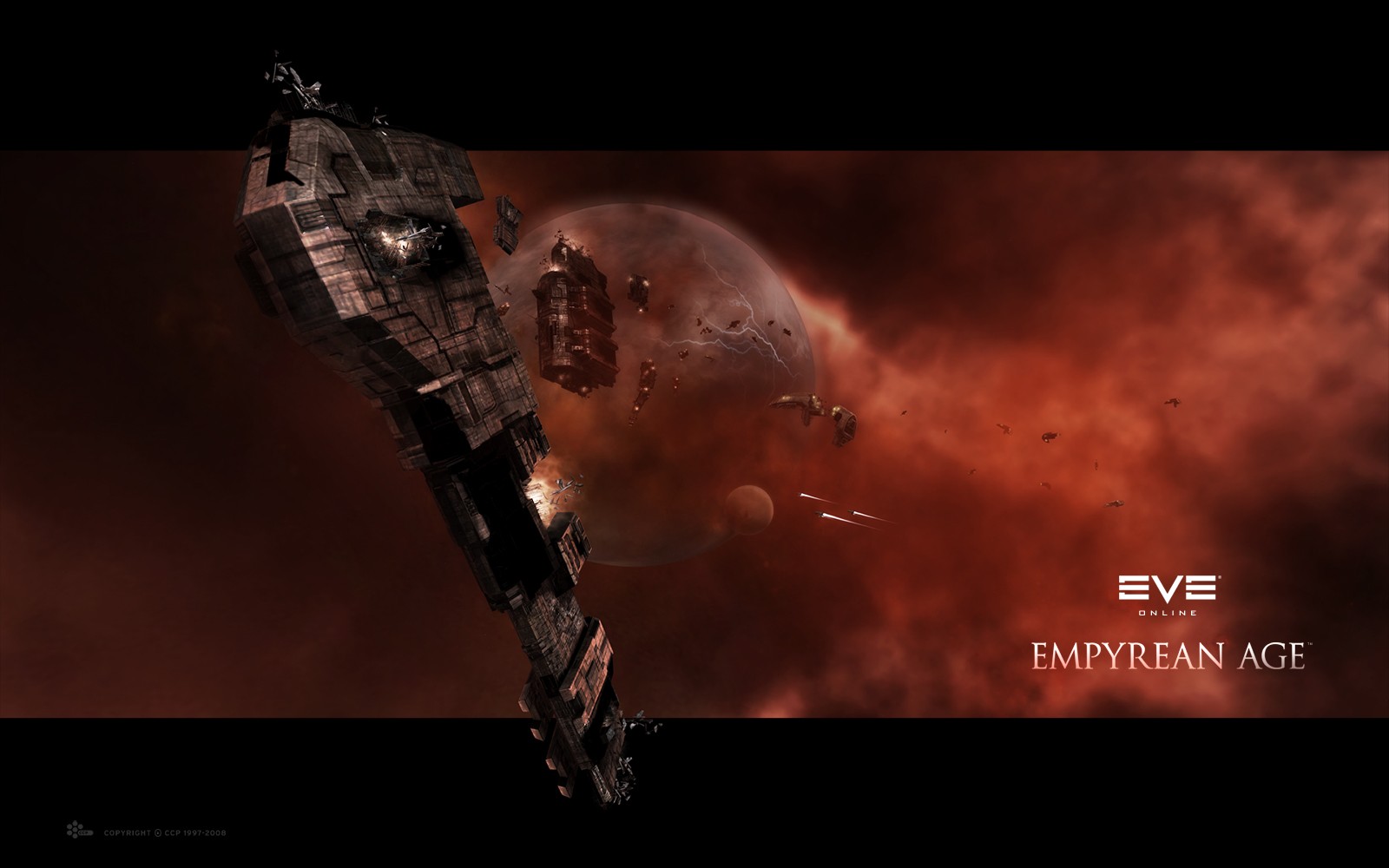 EVE Online Minmatar Space Battle Space 1600x1000