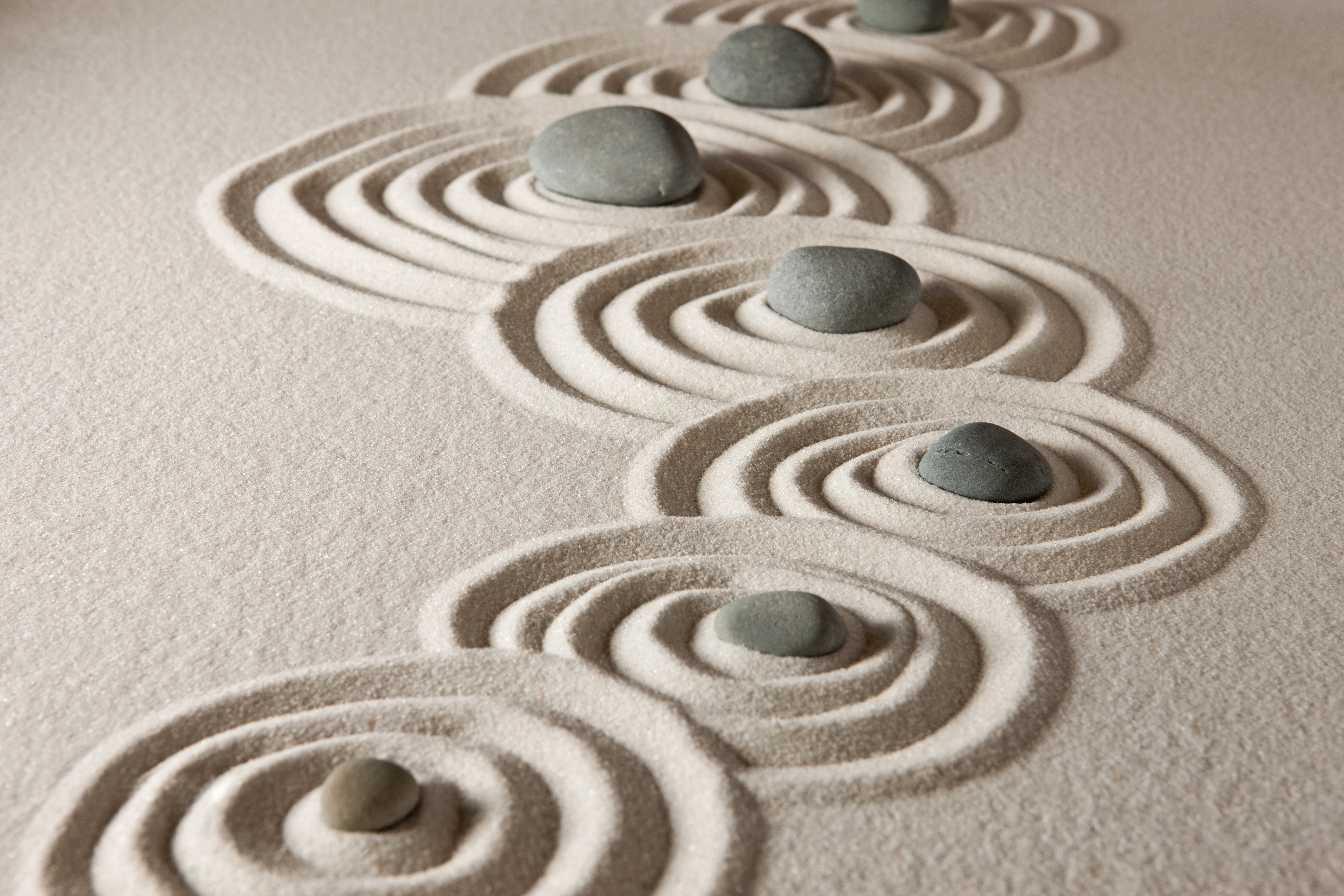 Rocks Sand Stone Zen Garden Formation Pattern 5616x3744