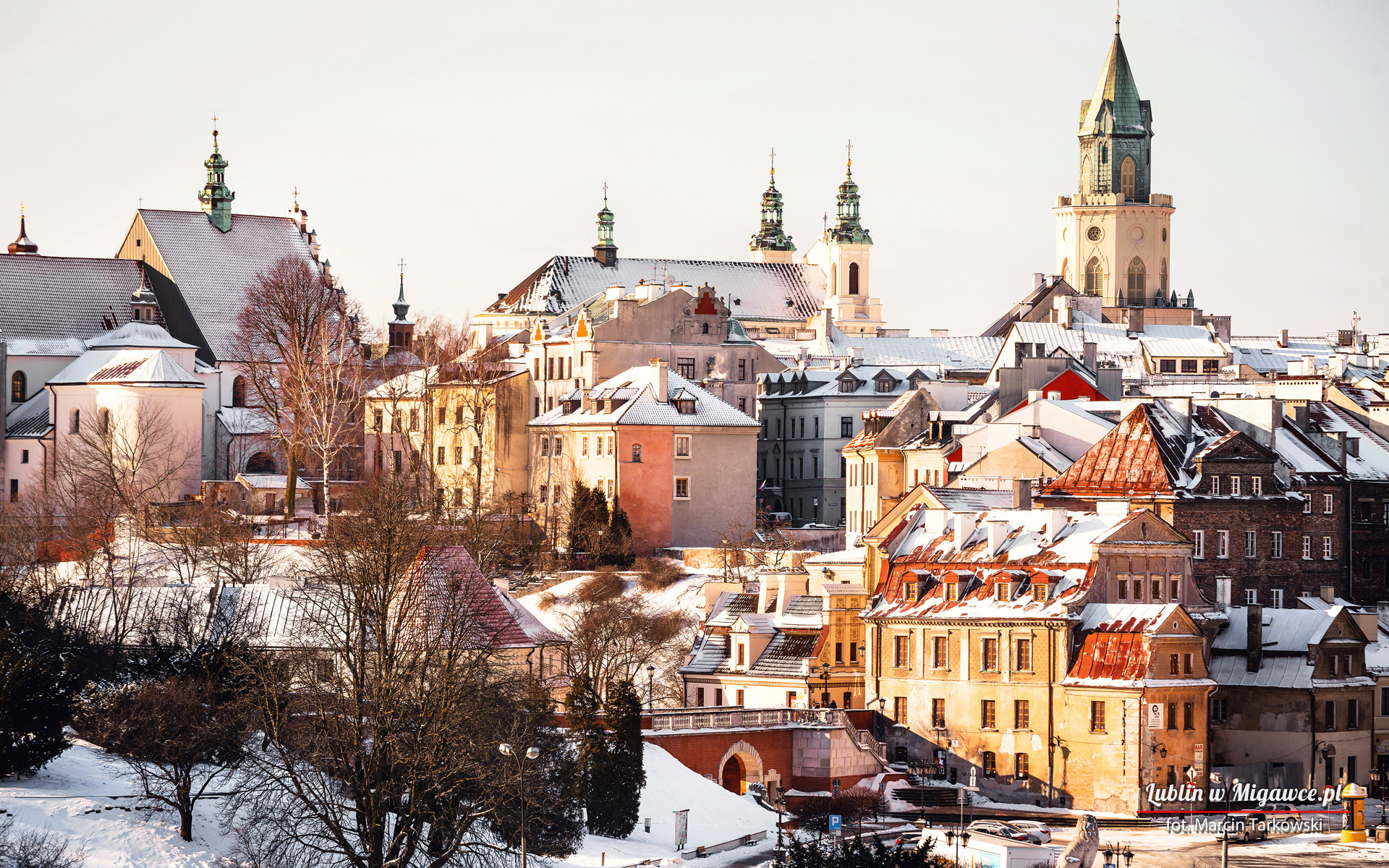 Lublin Poland Polish Cityscape Tourism Tourist Europe Winter 1920x1200