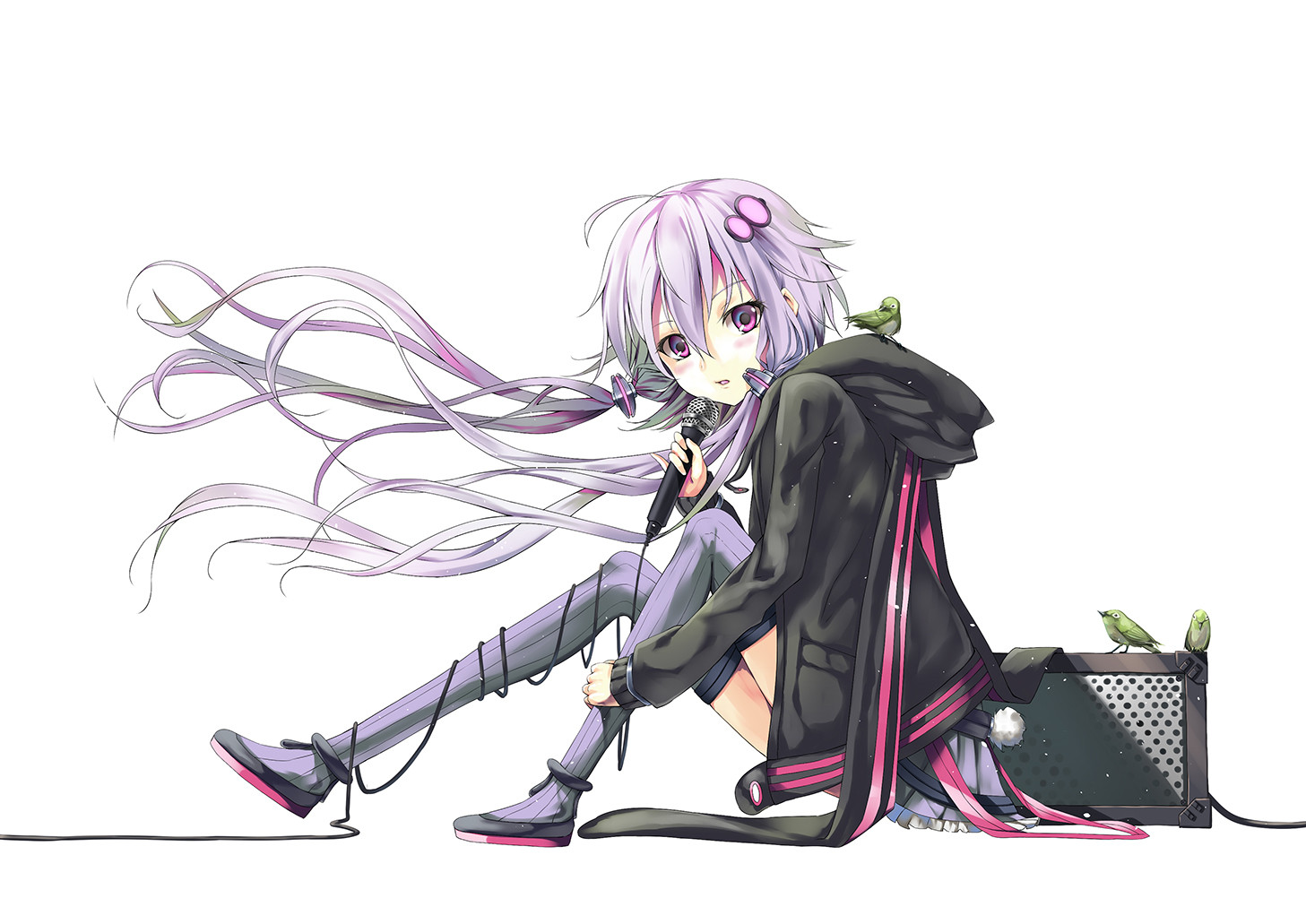 Anime Anime Girls White Background Purple Hair Hair Ornament Hyperdimension Neptunia Purple Heart 1457x1031