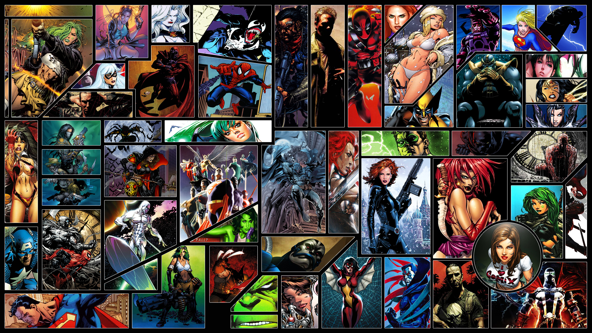 Captain America Superman DC Comics Marvel Comics Magneto Marvel Comics Venom Spider Man Justice Leag 1920x1080