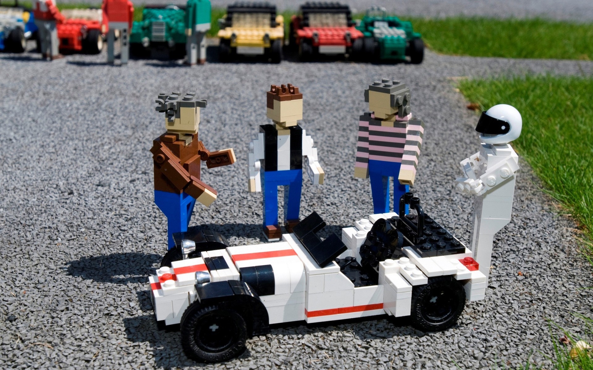 Top Gear The Stig LEGO Caterham The Stig Jeremy Clarkson Richard Hammond James May Captain Slow 1920x1200