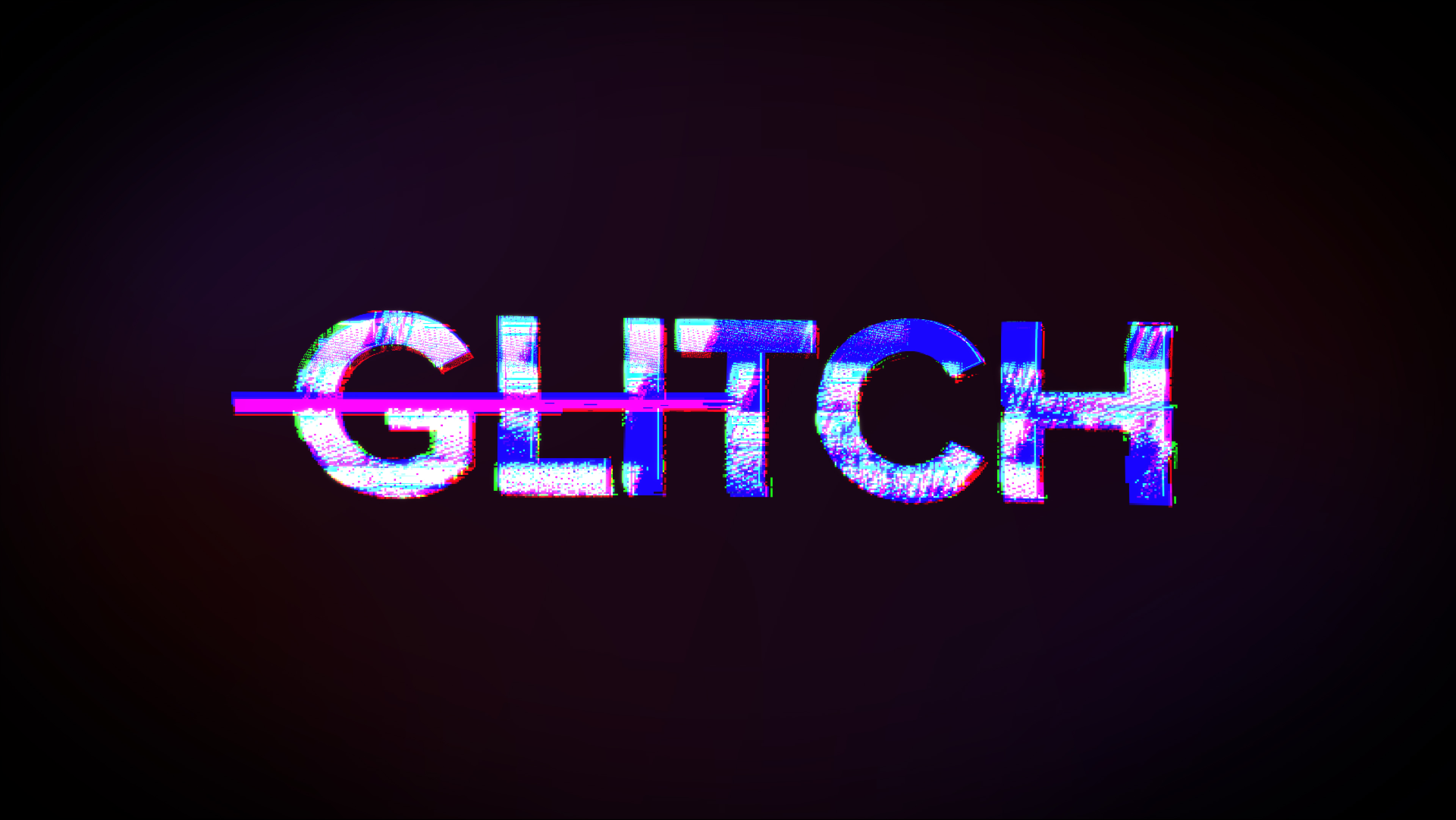 Glitch Art Digital Art Abstract Simple Background 3840x2162