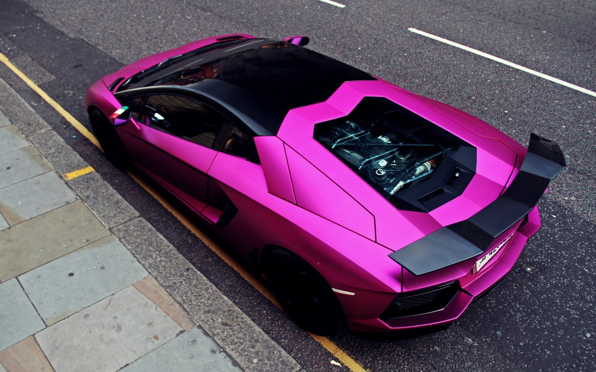 Pink Cars Car Lamborghini Vehicle Lamborghini Aventador LP750 4 SV 1920x1200