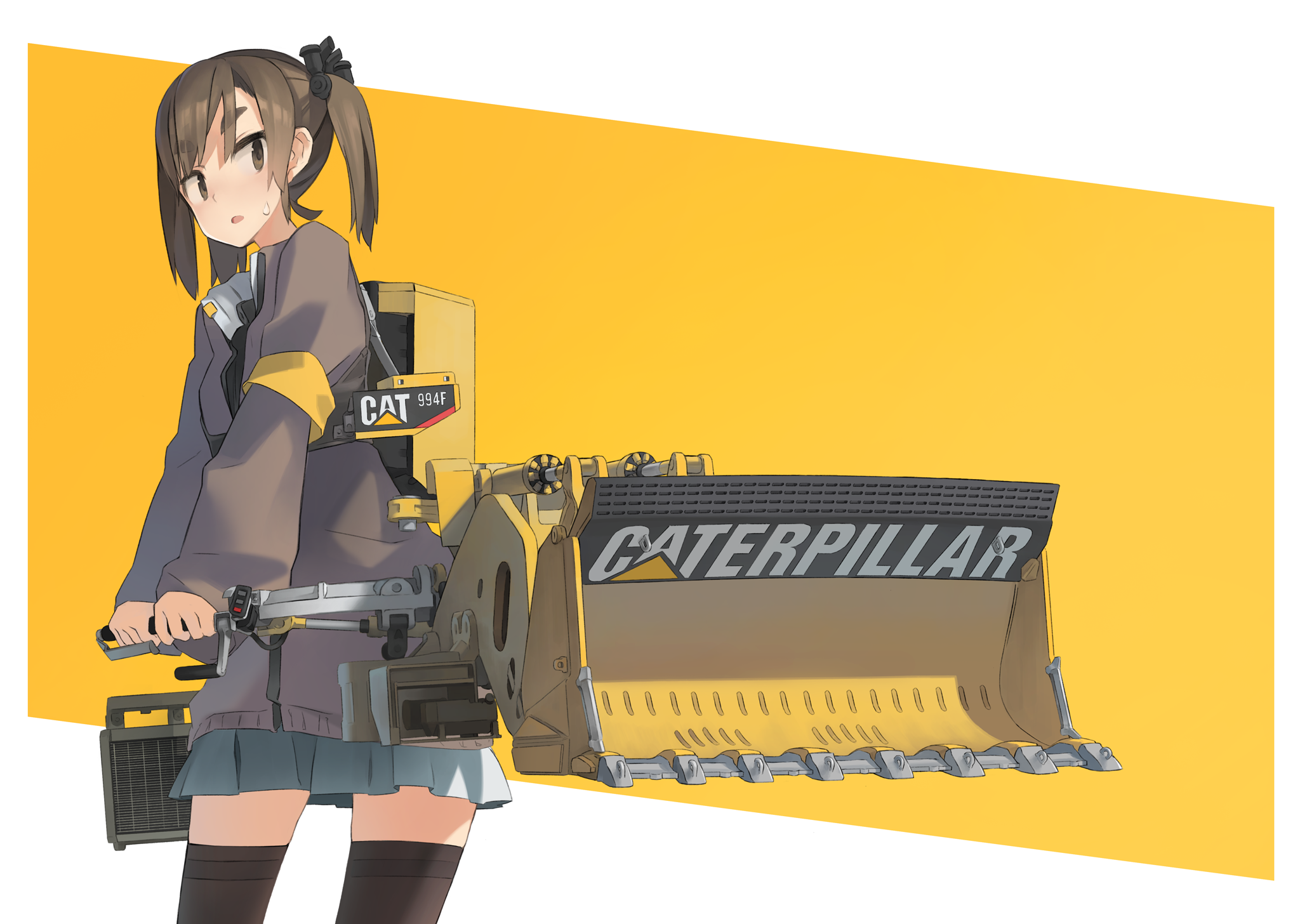 Anime Girls Construction Vehicles Original Characters Heavy Equipment 2048x1456