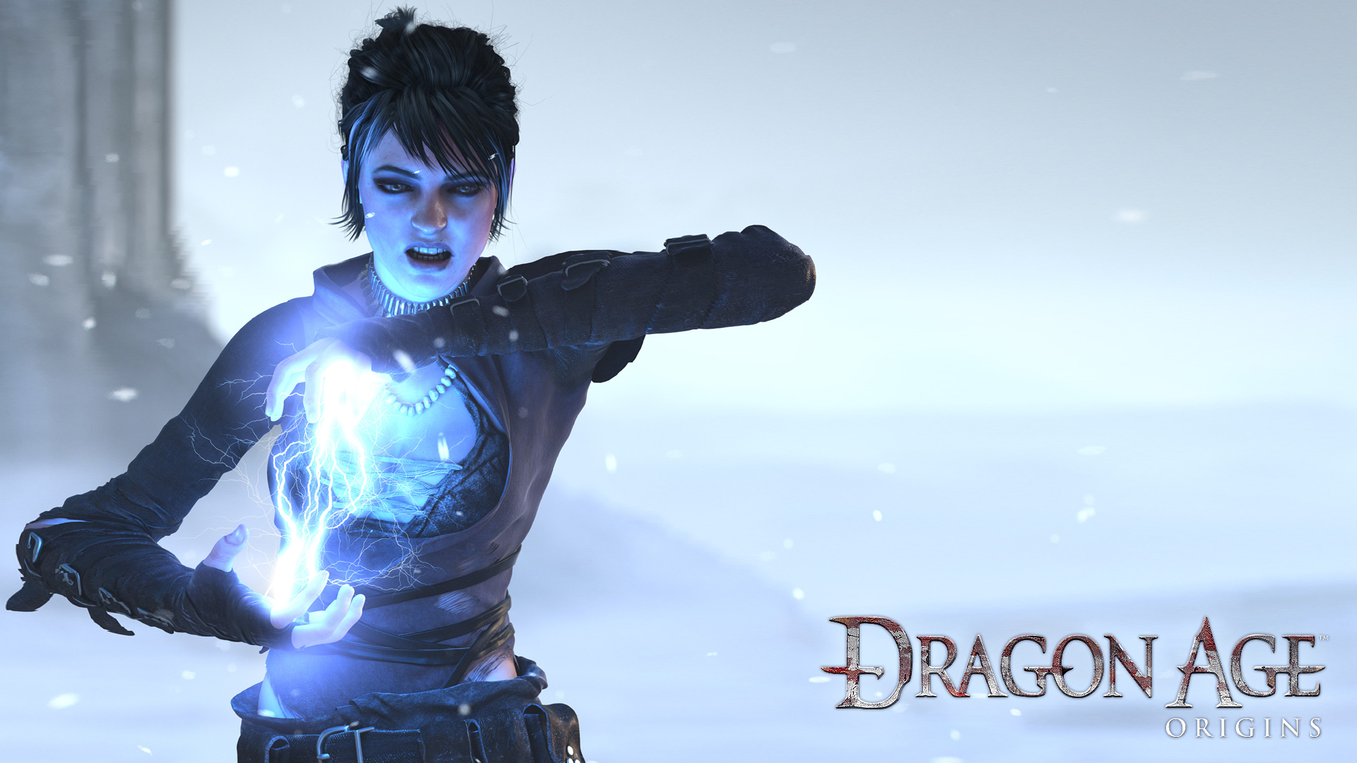 Dragon Age Origins Morrigan Video Games Cyan 1920x1080