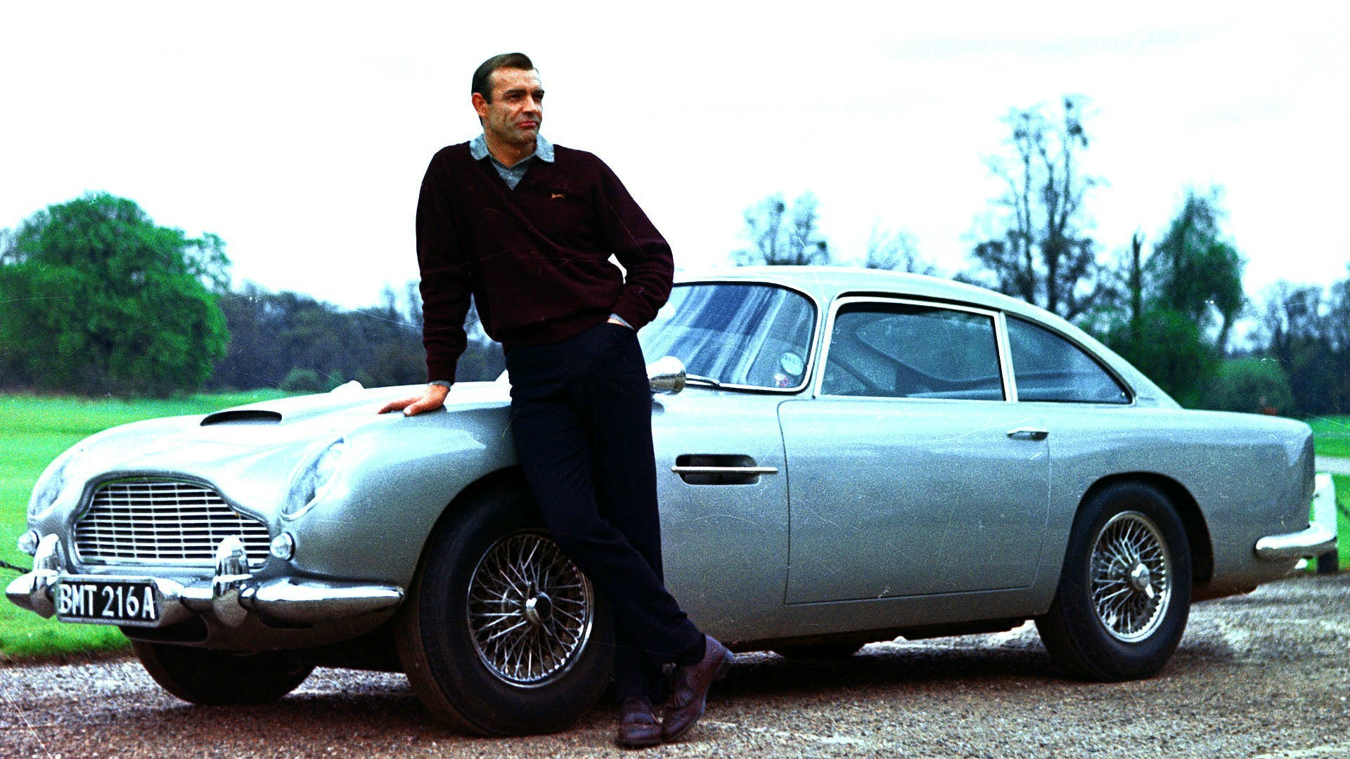 Movies Sean Connery James Bond Car Aston Martin DB5 007 1920x1080