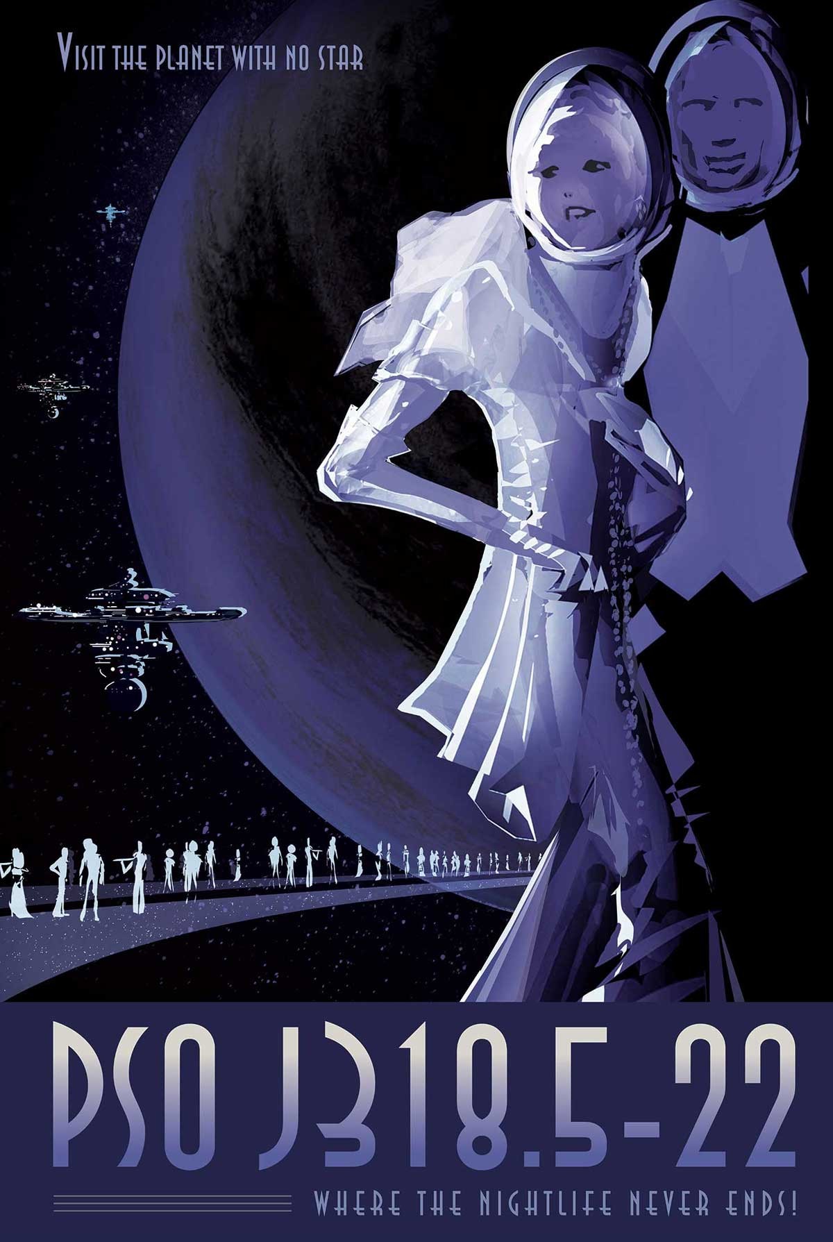 Space Planet NASA Science Fiction JPL Jet Propulsion Laboratory 1200x1789