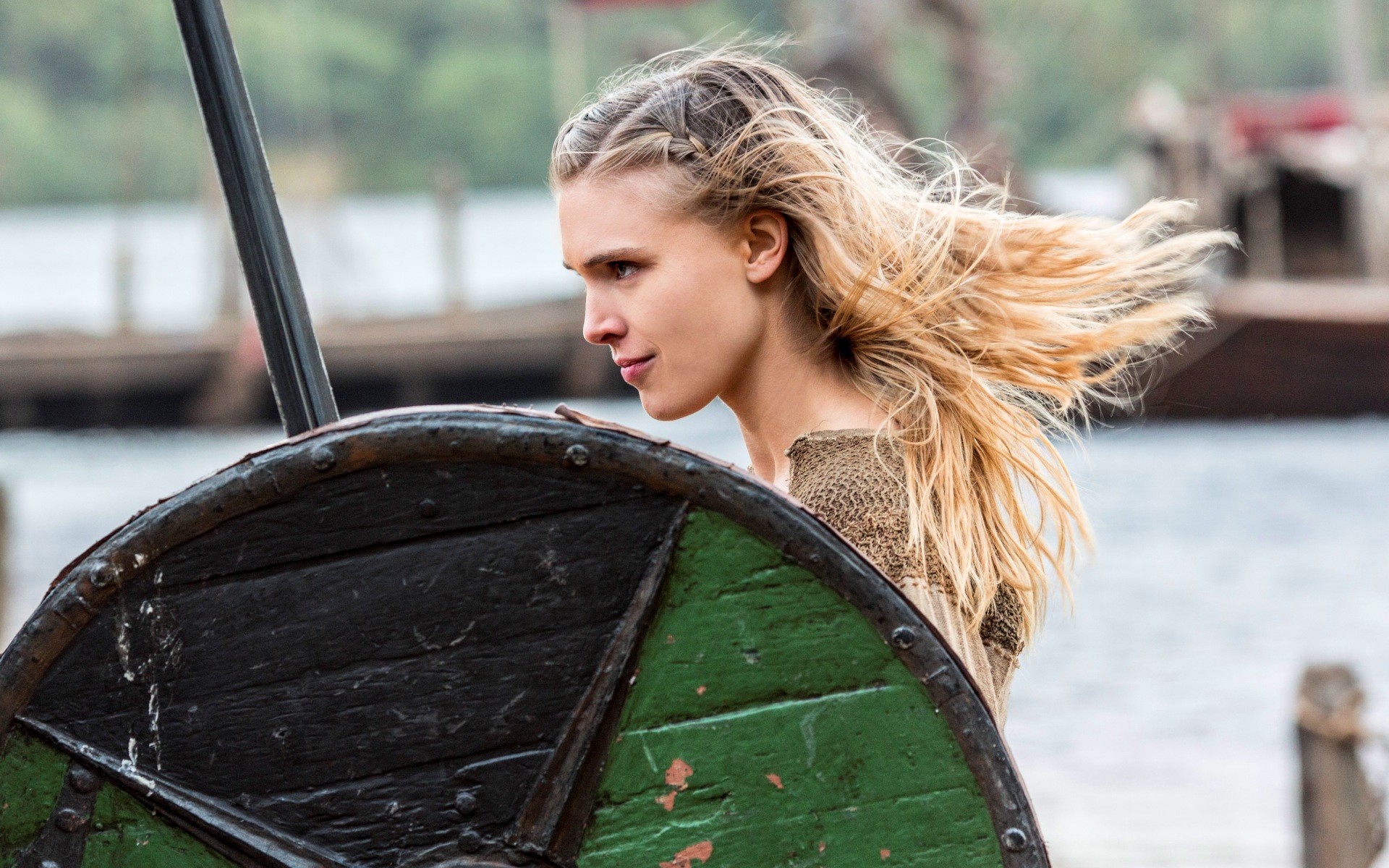 Vikings TV Series Women Blonde Porunn 1920x1200