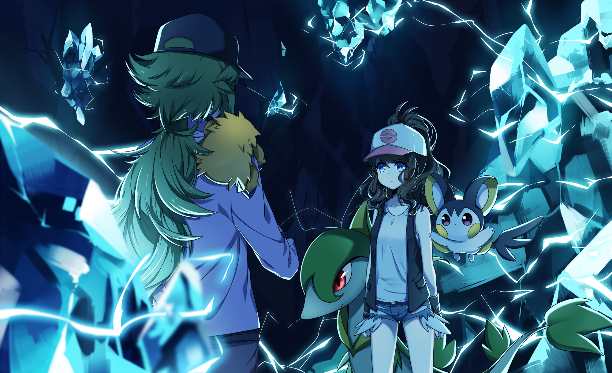 Pokemon Pokemon Trainers Anime Girls Anime Anime 2000x1219