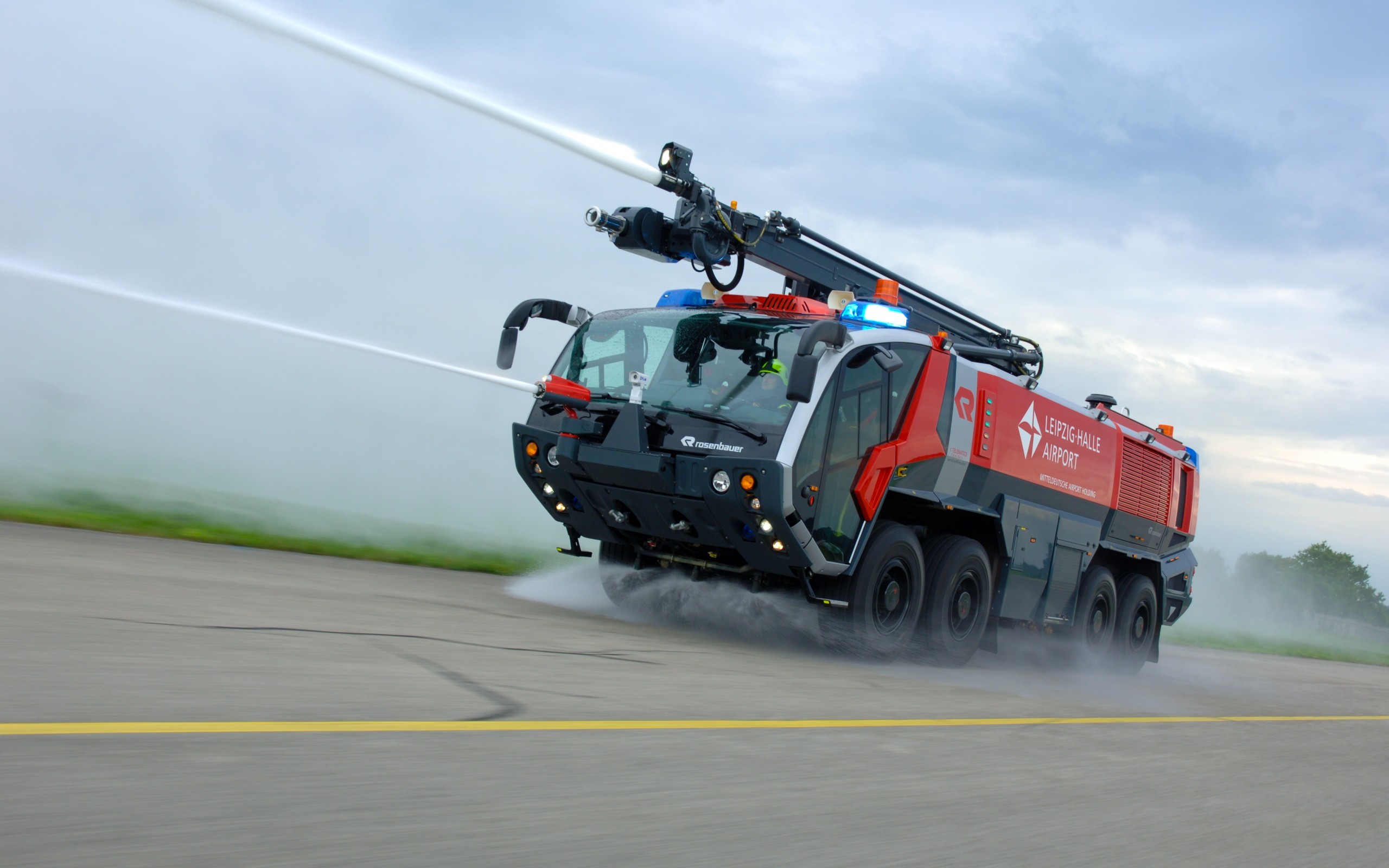Fire Fighter Vehicle Truck Asphalt Germany 2560x1600
