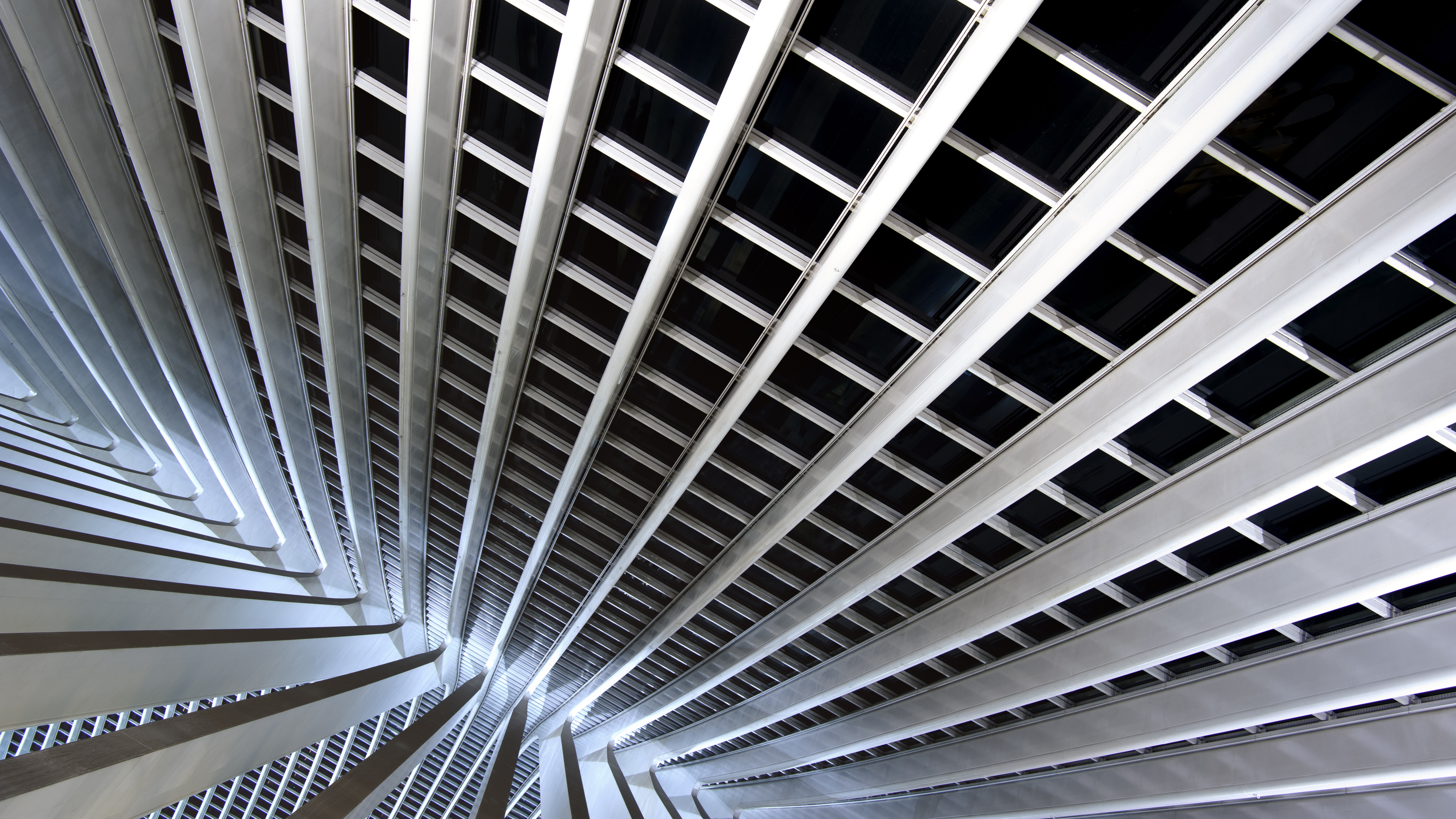 Sky Architecture Building Ceiling Pattern 3840x2160