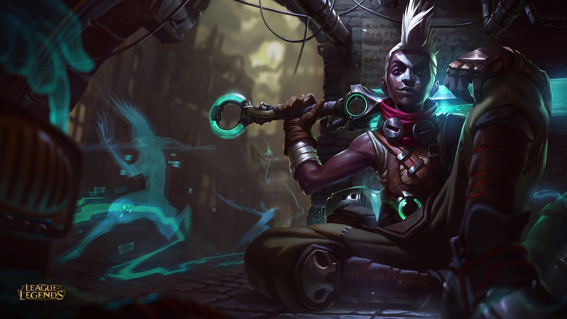 Ekko Black Negative League Of Legends 1920x1080