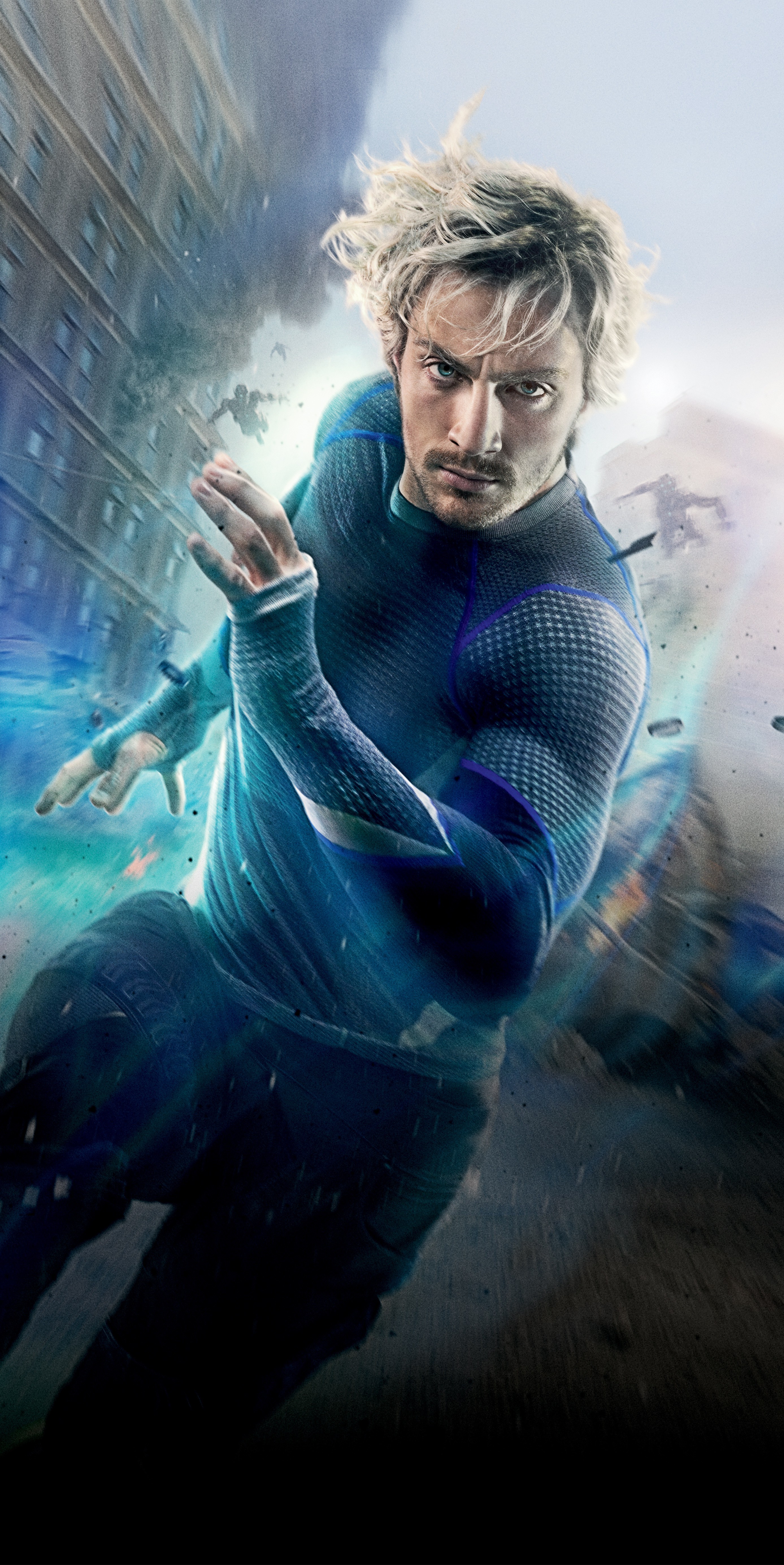 Avengers Age Of Ultron The Avengers Quicksilver Aaron Taylor Johnson Cyan 2775x5537
