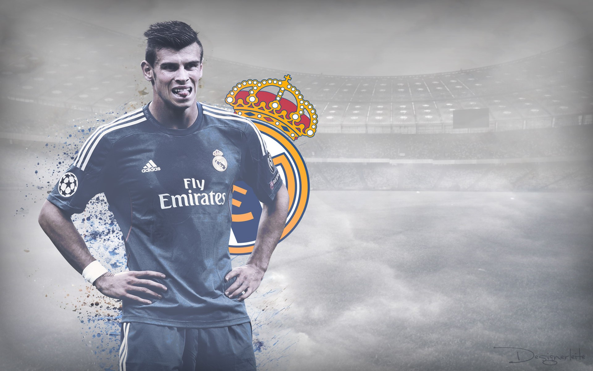 Gareth Bale Real Madrid Men Tongue Out 1920x1200