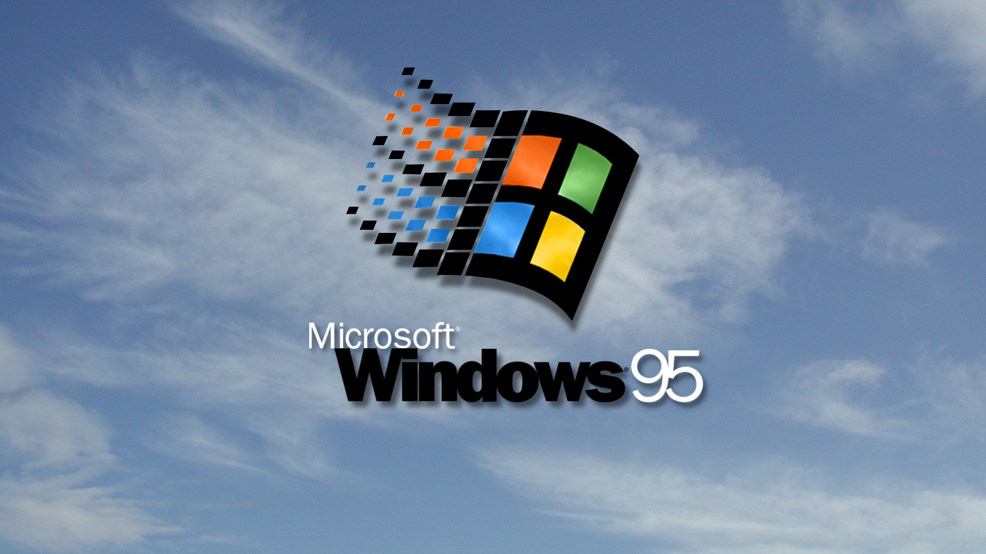 90s Windows 95 Microsoft Logo Operating System 1920x1080