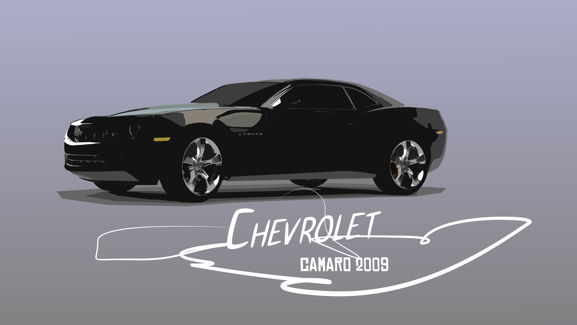 Artwork Chevrolet Chevrolet Camaro SS Car 2000x1125
