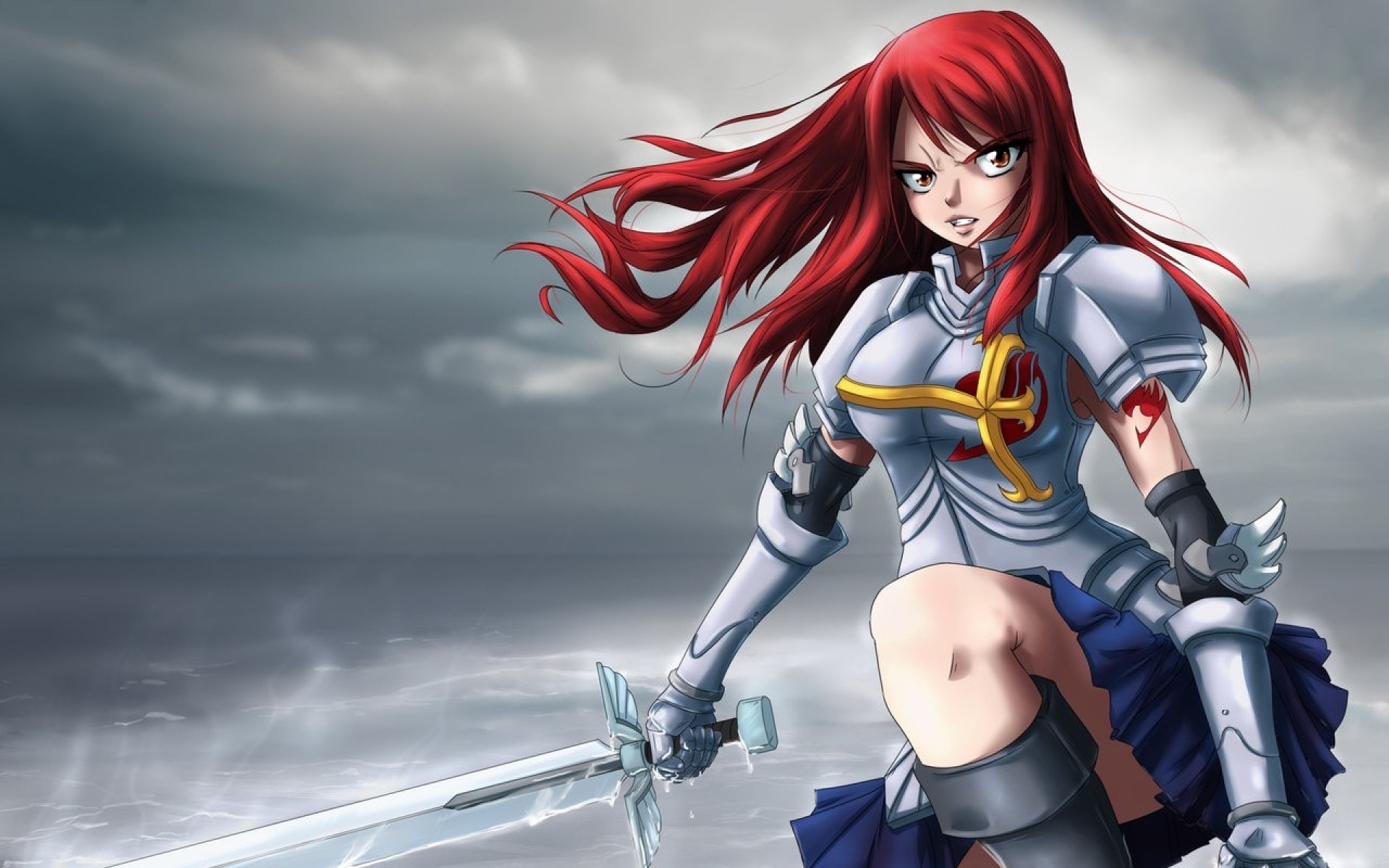 Anime Fairy Tail Scarlet Erza Redhead 1920x1200