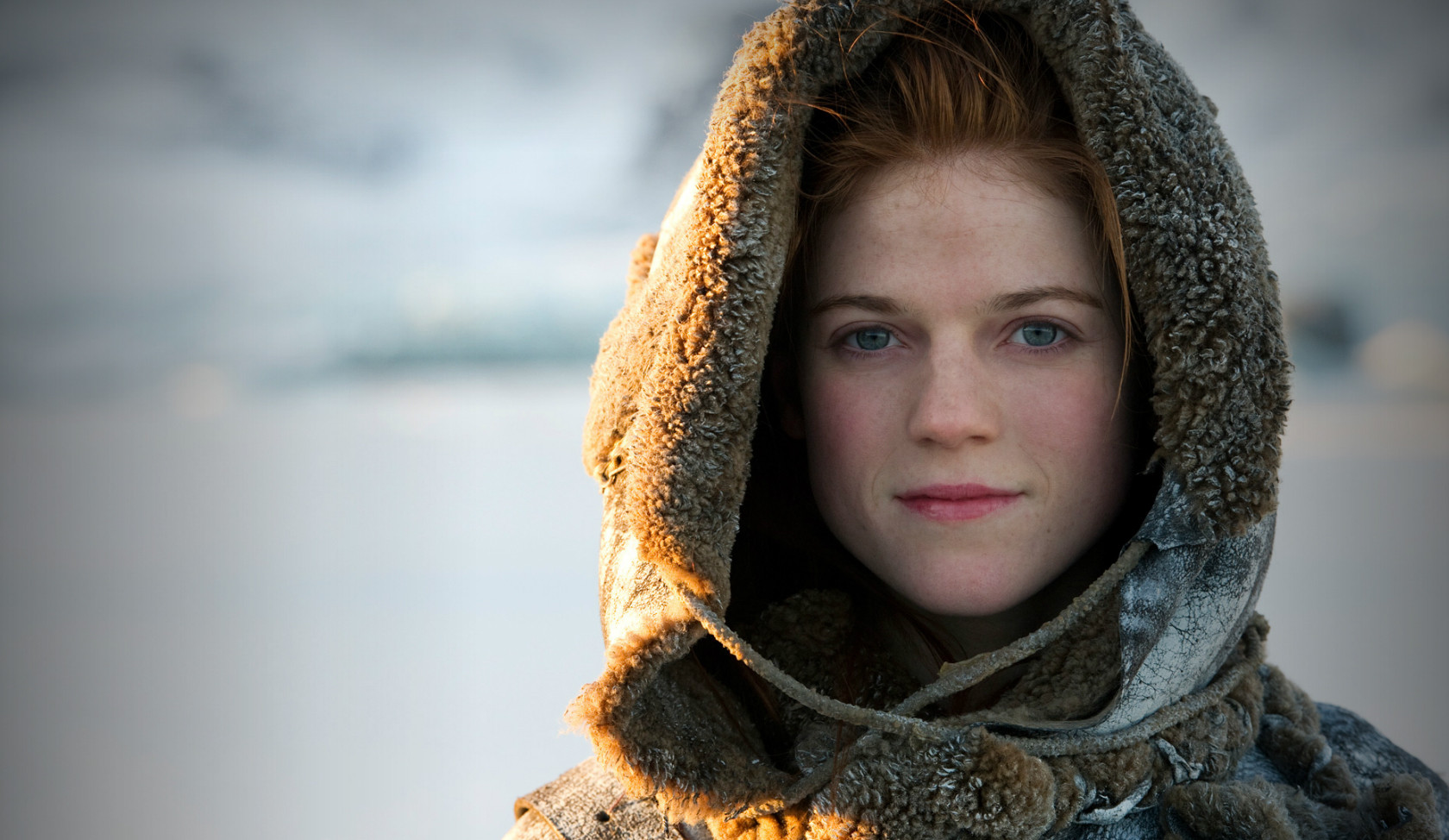 Rose Leslie Ygritte Redhead Snow Women Actress Blue Eyes Game Of Thrones Hoods Scottish 1680x974