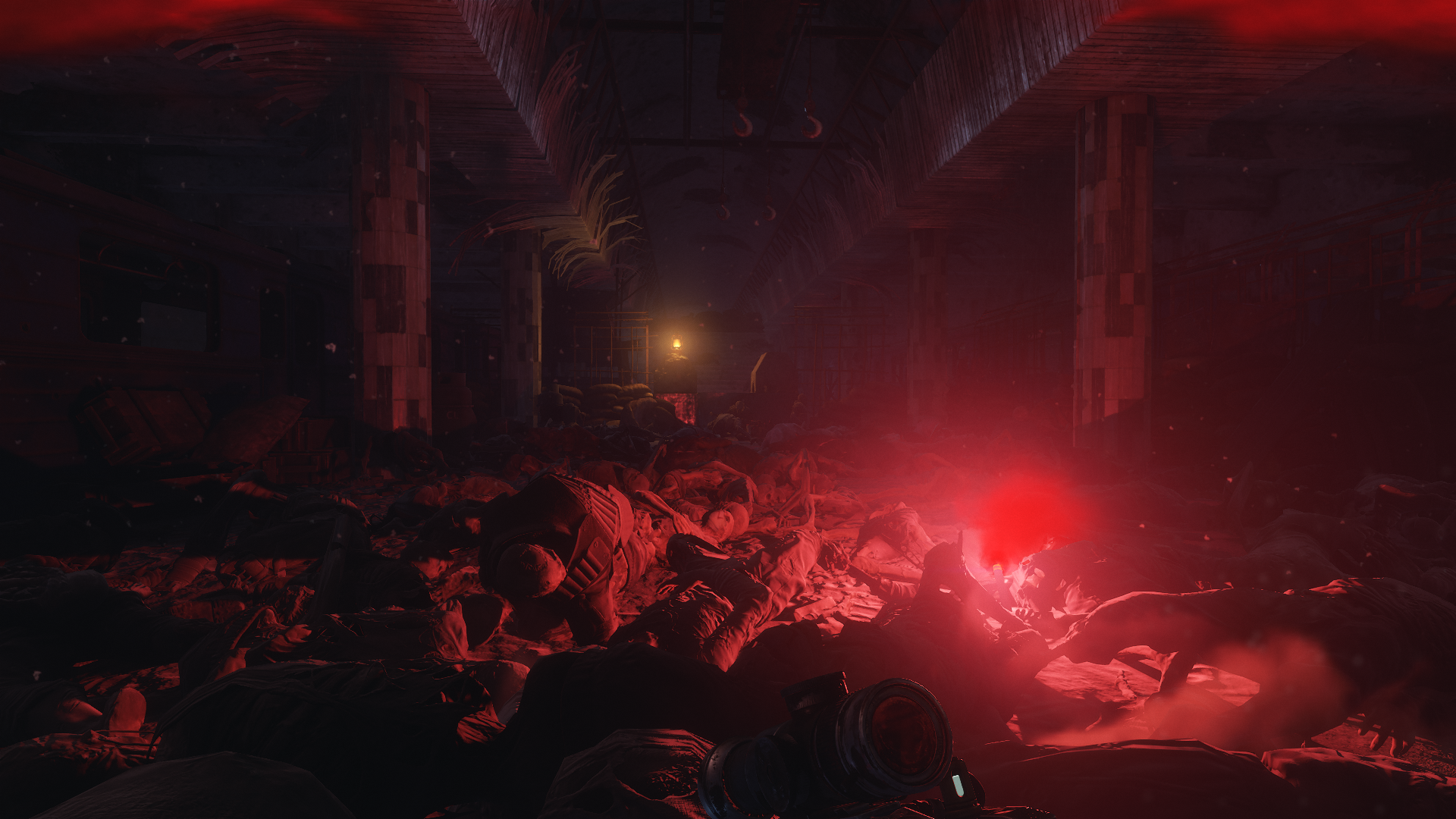 Metro Exodus Lights Dark Video Games Apocalyptic Screen Shot Screengrab 1920x1080