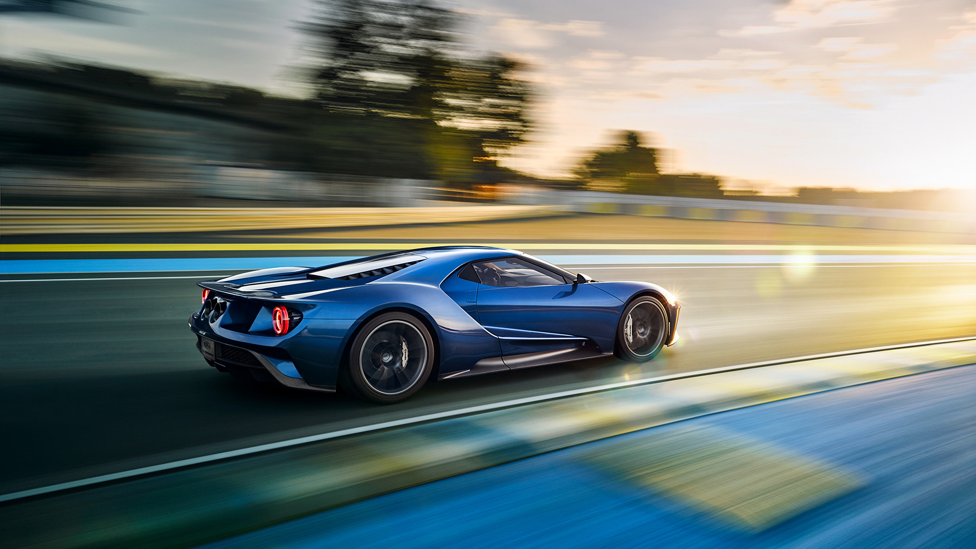 Car 2017 Ford GT Photography Blue Cars 2017 Year Vehicle 1920x1080