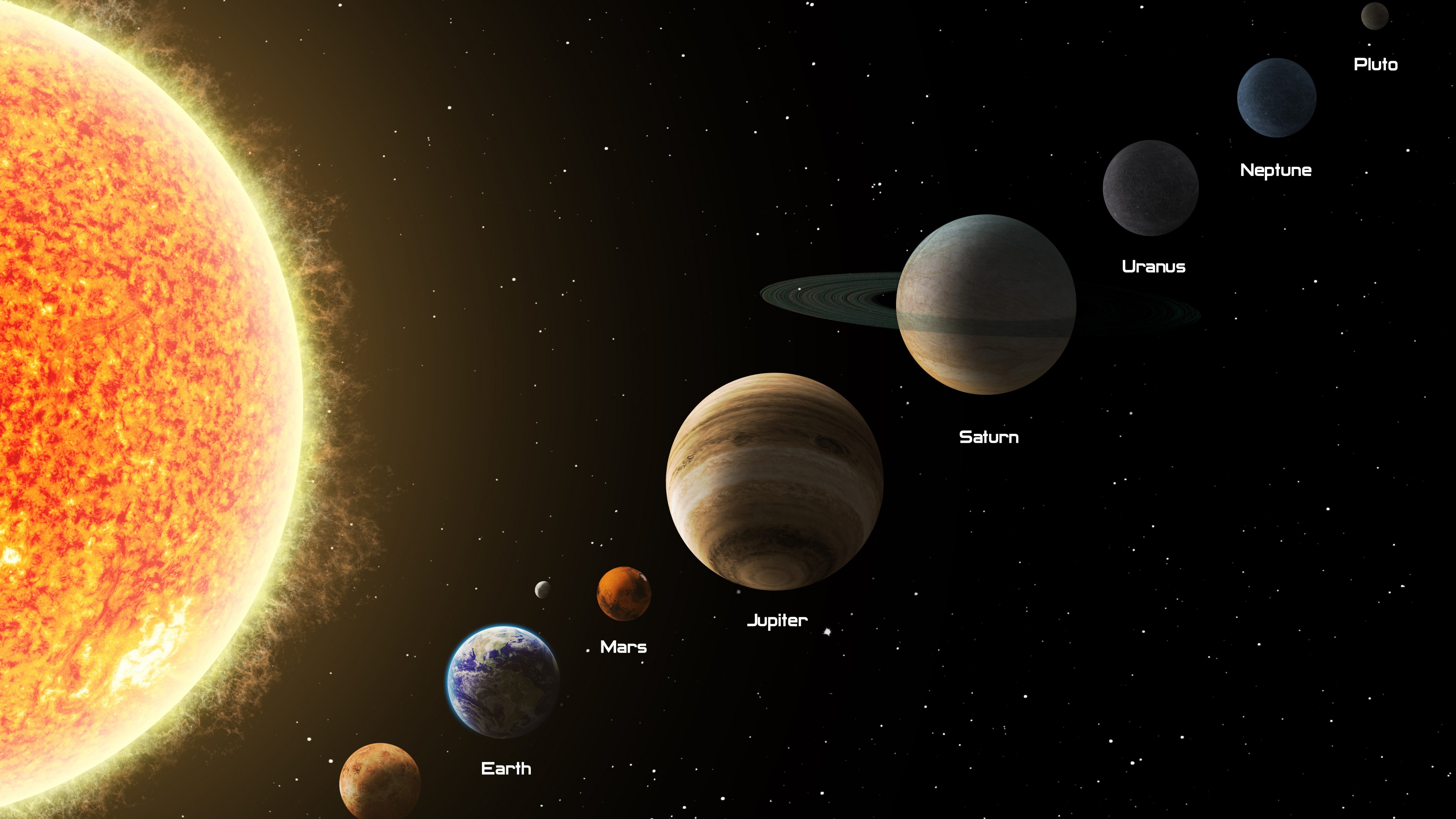 CGi Space Solar System Planet 3840x2160