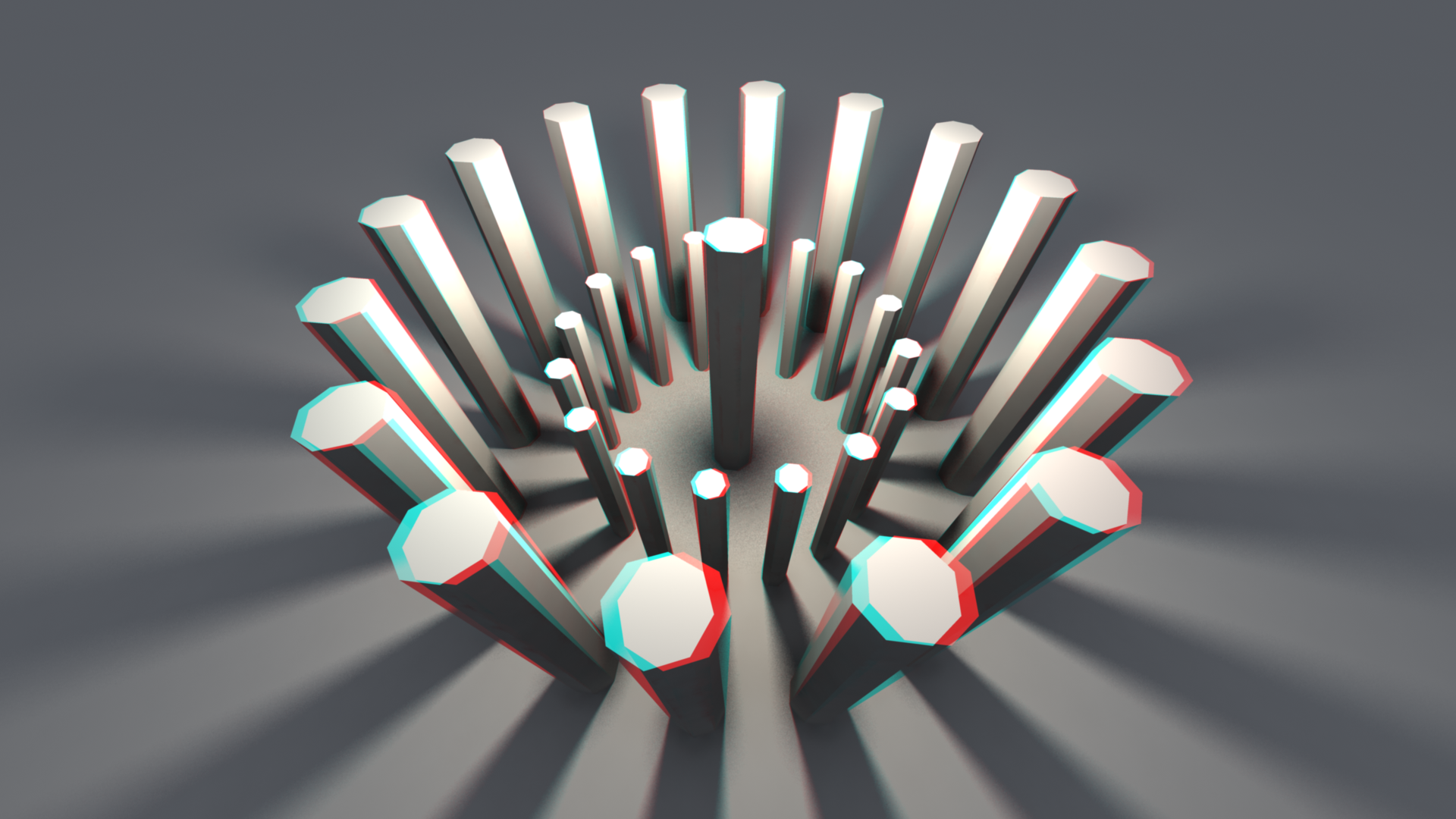 Anaglyph 3D CGi Digital Art 1920x1080