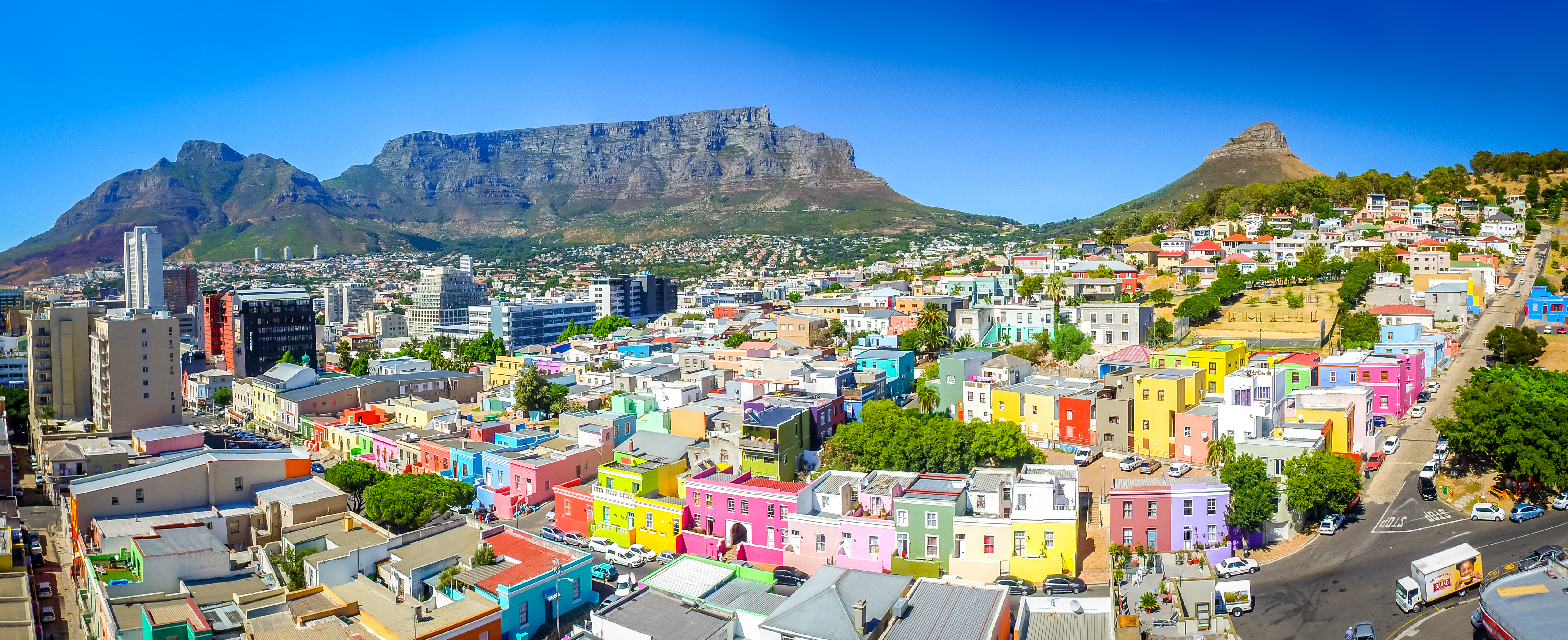 Cape Town Mountains South Africa Table Mountain City Building 5127x2092