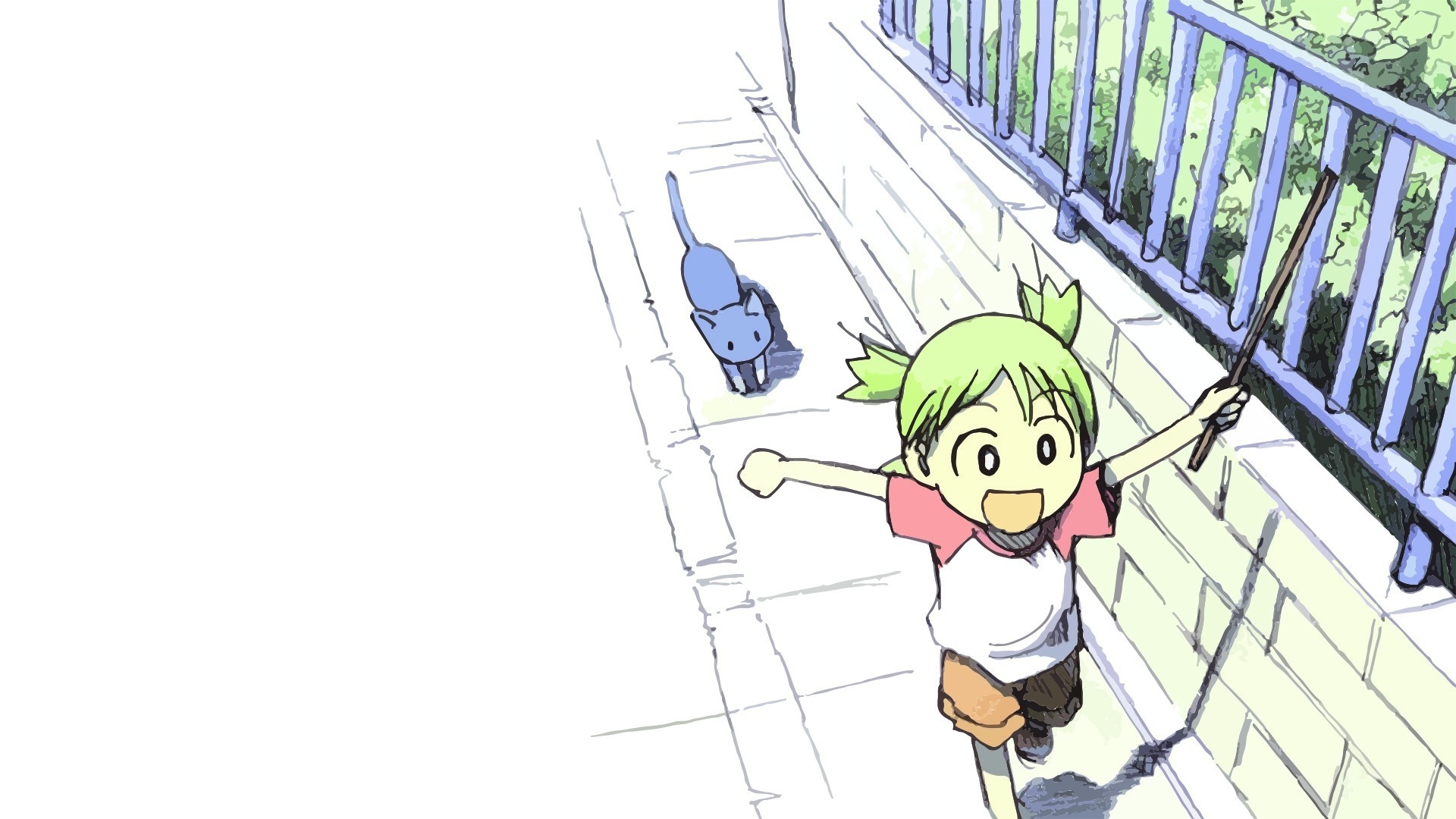 Anime Anime Girls Yotsubato Manga Cats Animals Whale 1920x1080