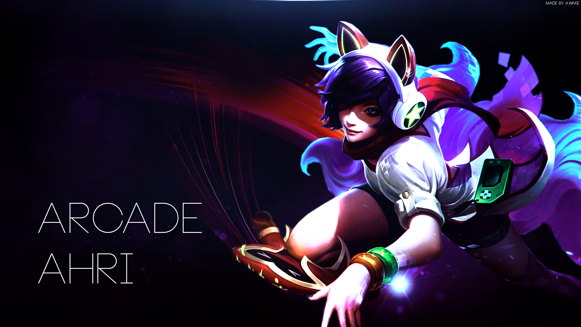 Summoners Rift Hextech Ahri League Of Legends Arcade Ahri 1920x1080