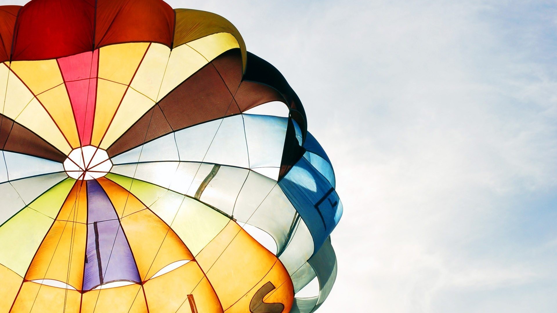 Parachutes Colorful Clear Sky Photography 1920x1080