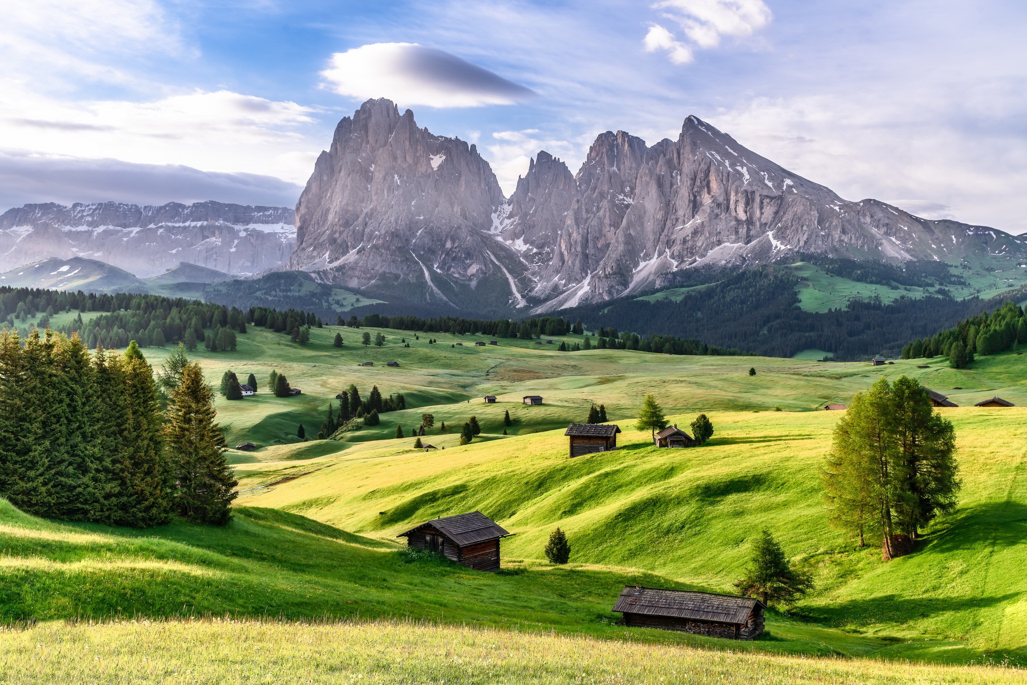 Alps Dolomite Alps Landscape Mountains 2048x1367