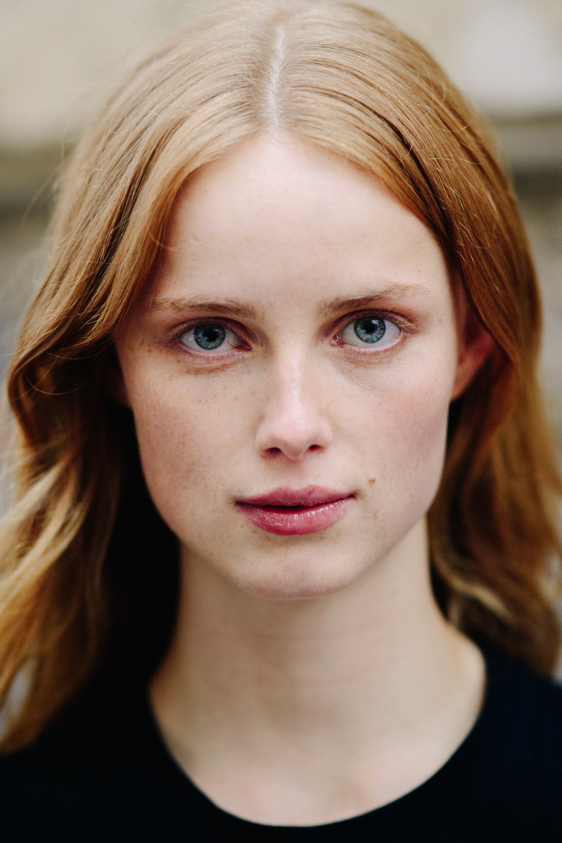 Rianne Van Rompaey Women Model Redhead Blue Eyes Dutch Looking At Viewer Portrait Freckles 1800x2700