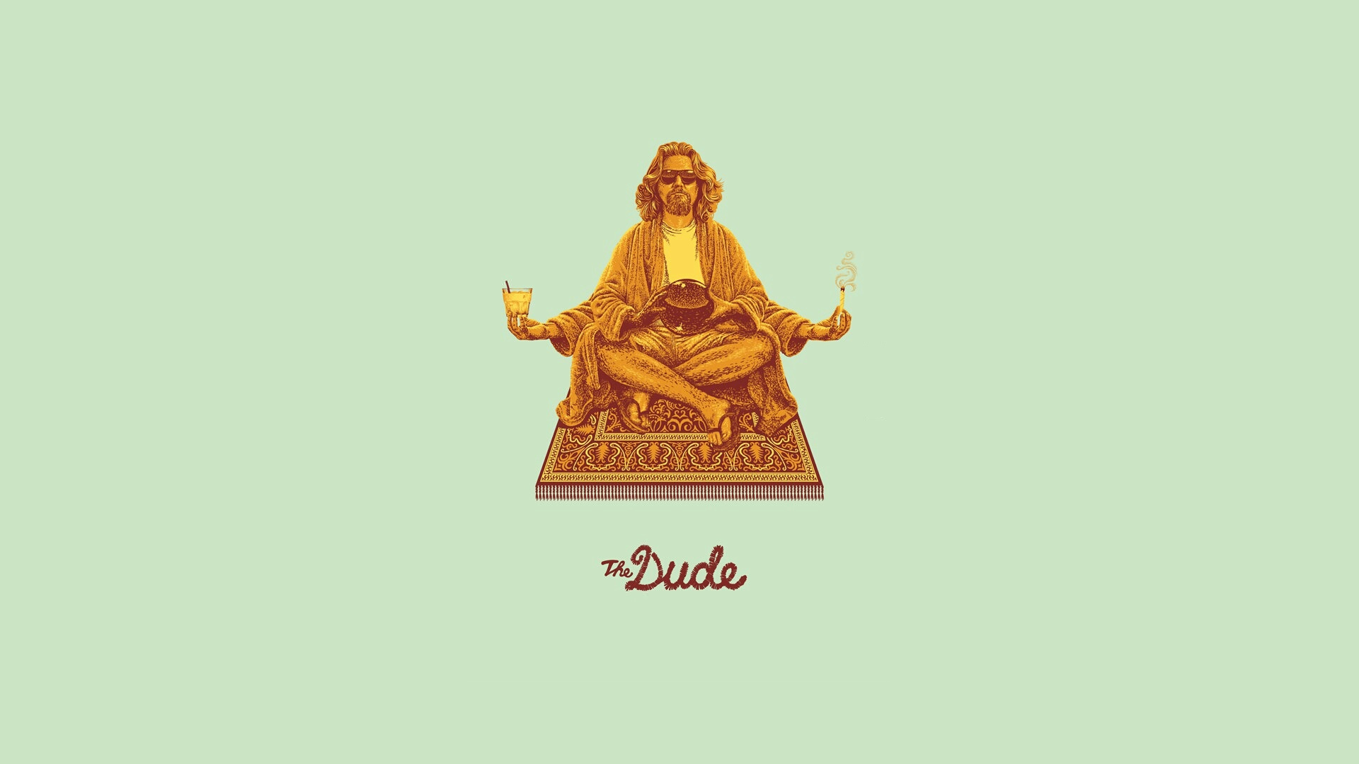 Movies The Dude The Dude Minimalism Movies Simple Background 1920x1080