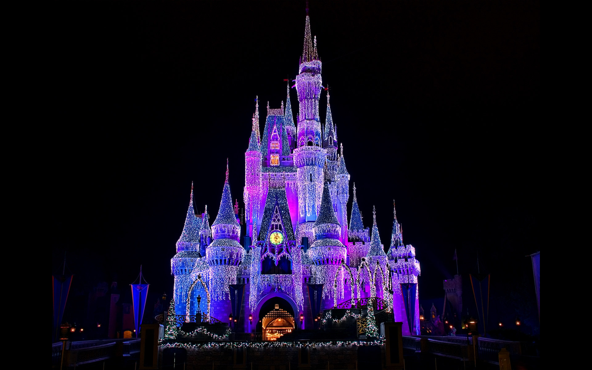 Cinderella Castle Castle Light Disneyland 1920x1200