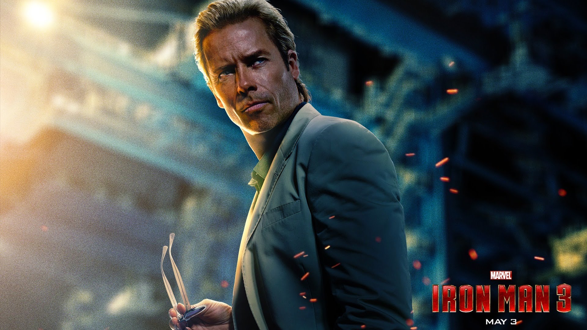 Guy Pearce Marvel Comics Iron Man 3 1920x1080