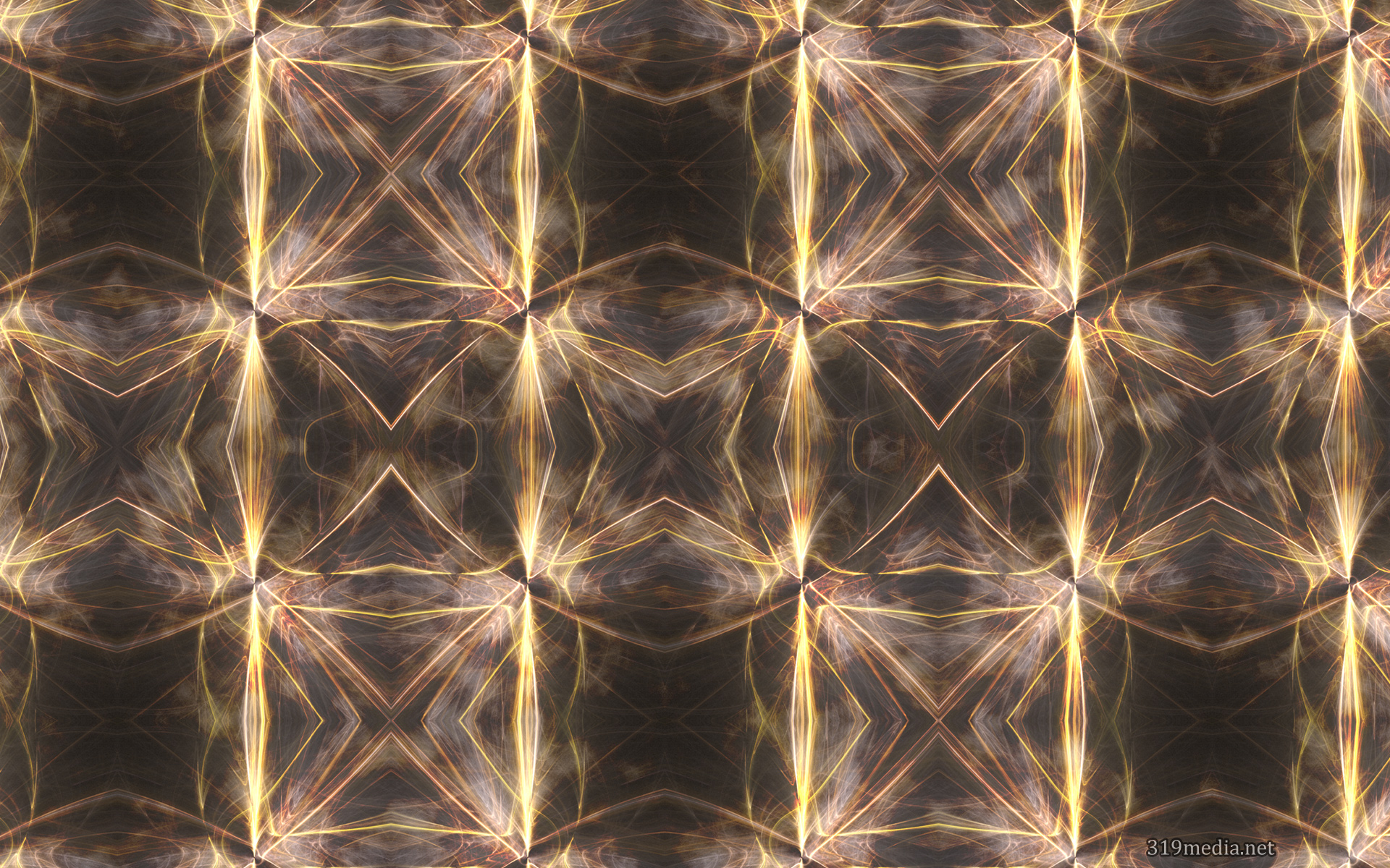 Fractal Abstract Pattern Glow Design Digital Art 1920x1200