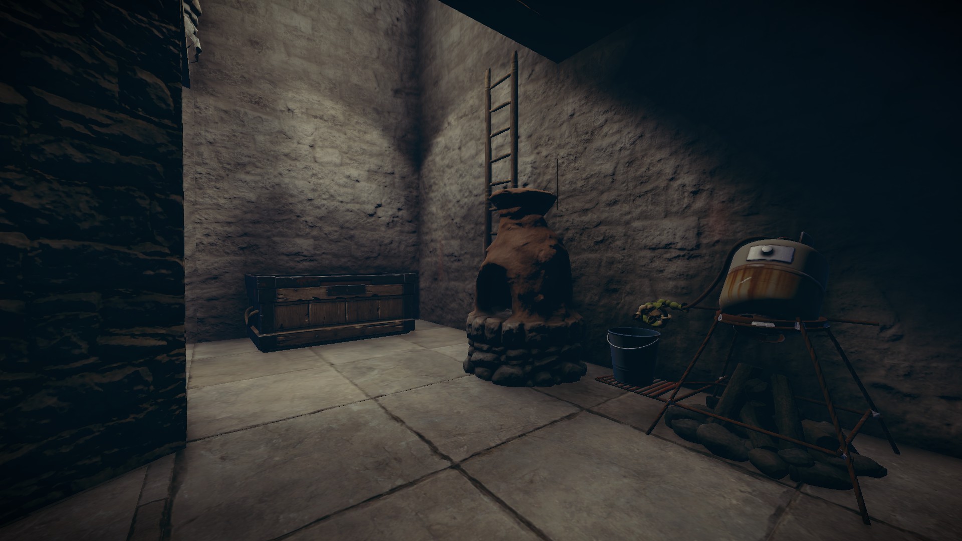 Rust Game Steam Software Survival House Ovens Campfire Stairs 1920x1080