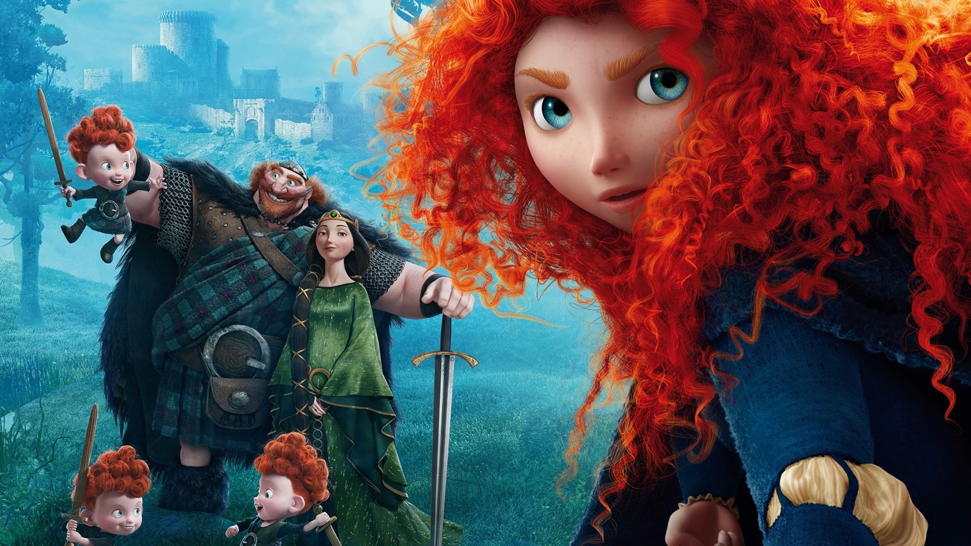 Movies Brave Disney Animated Movies 2012 Year Redhead 1920x1080