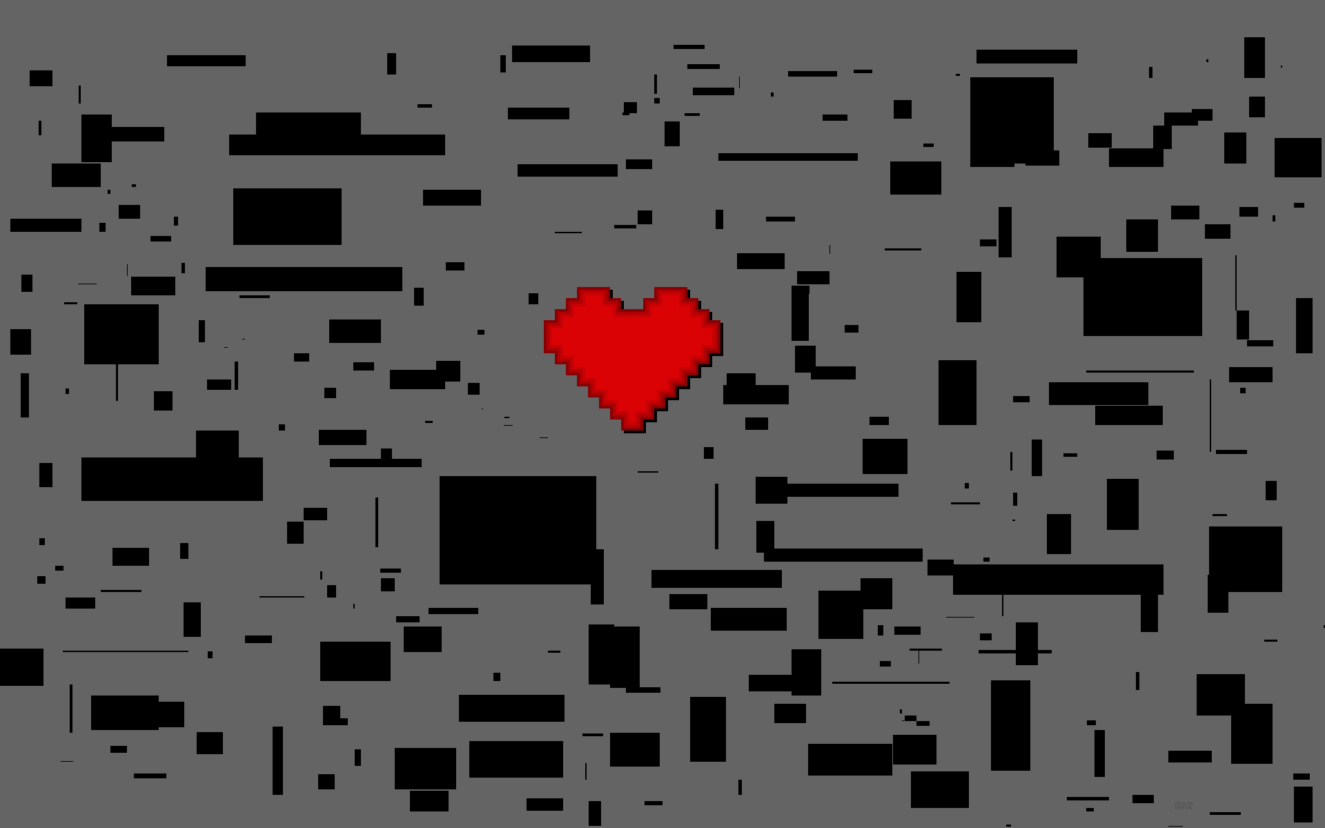 Heart 8 Bit Pixel 1920x1200