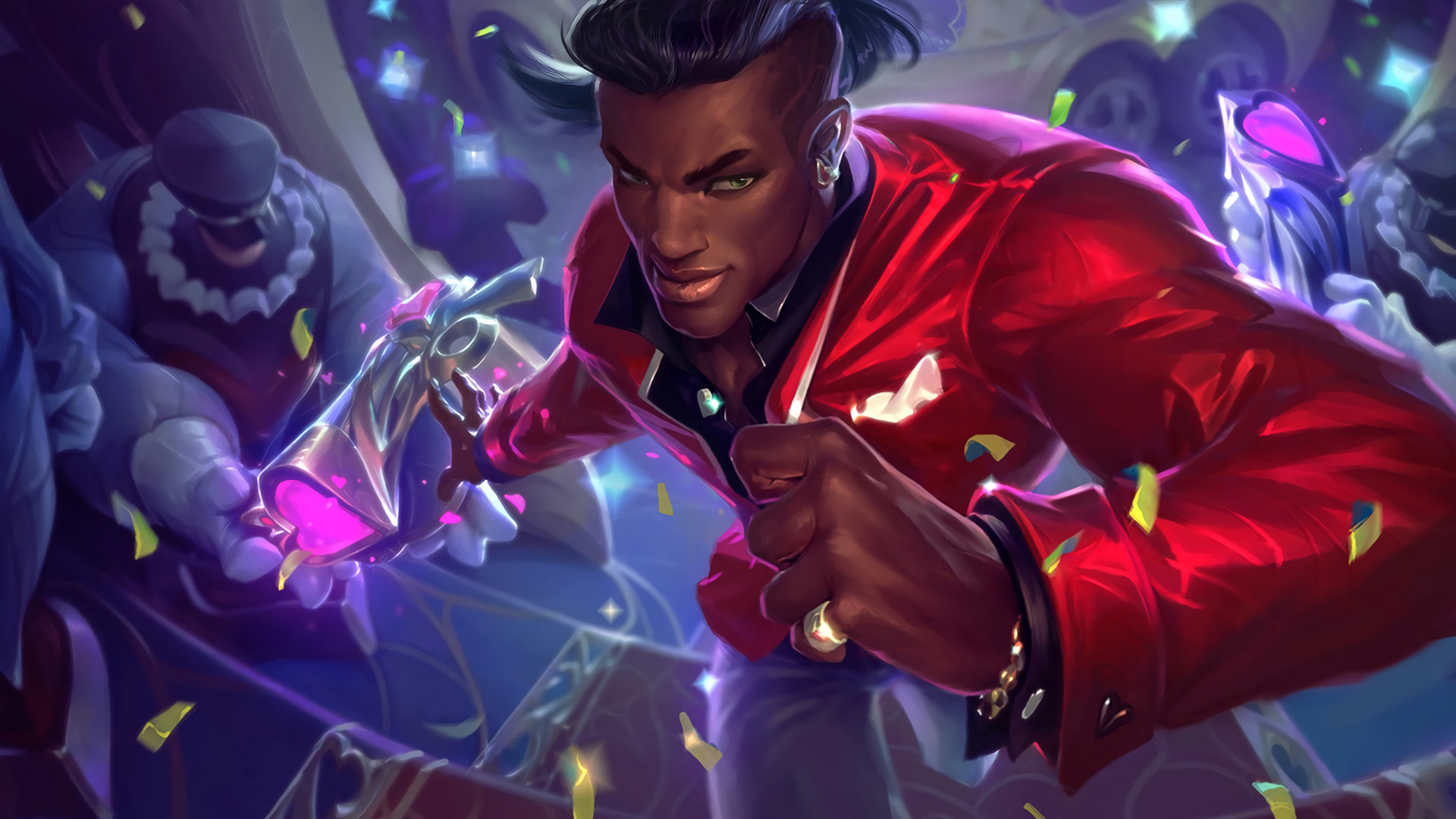 Valentines Day Lucian League Of Legends Men PC Gaming Artwork 1920x1080