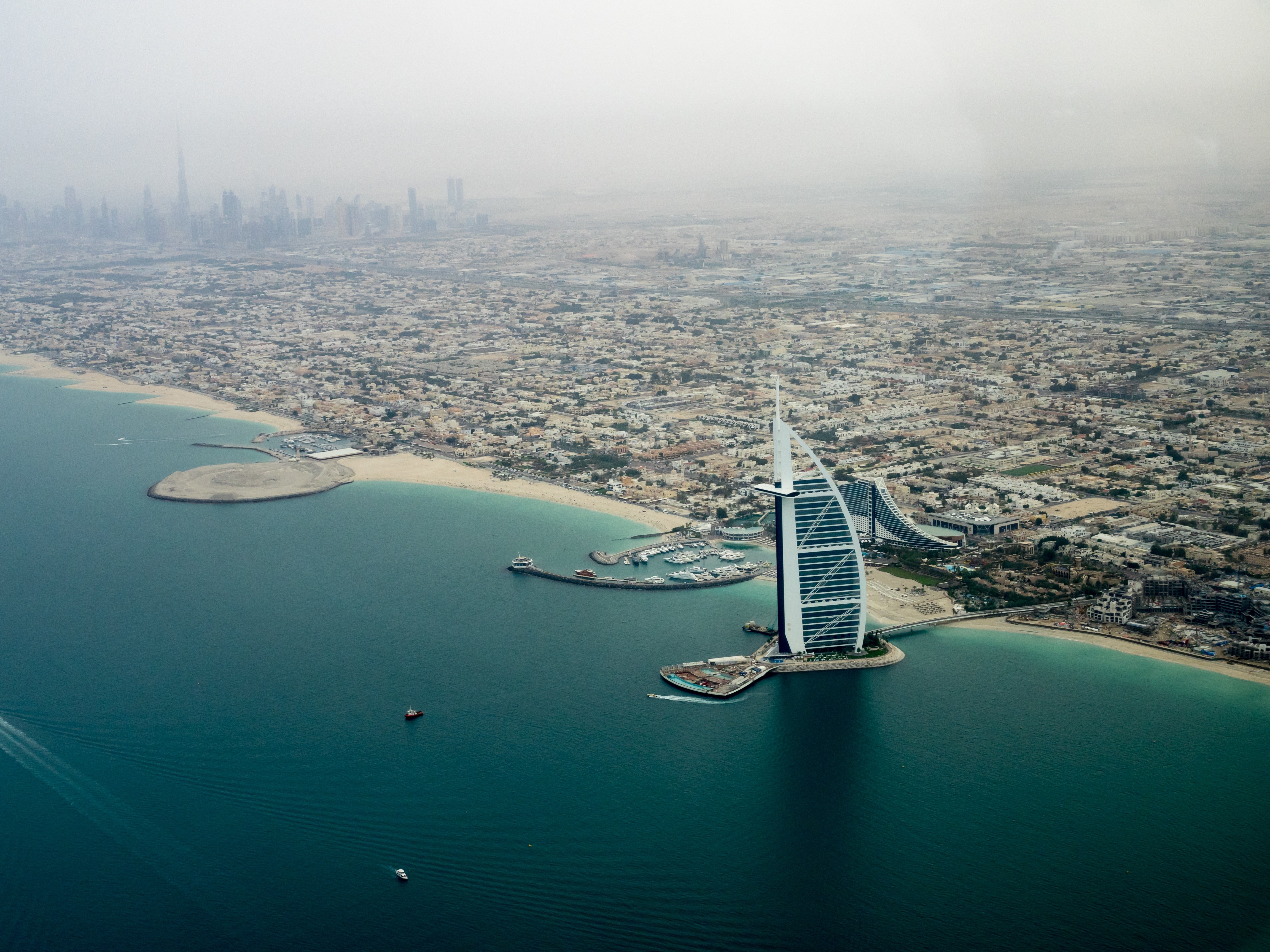 Cityscape Sea Shore Building City Burj Al Arab Dubai 4608x3456
